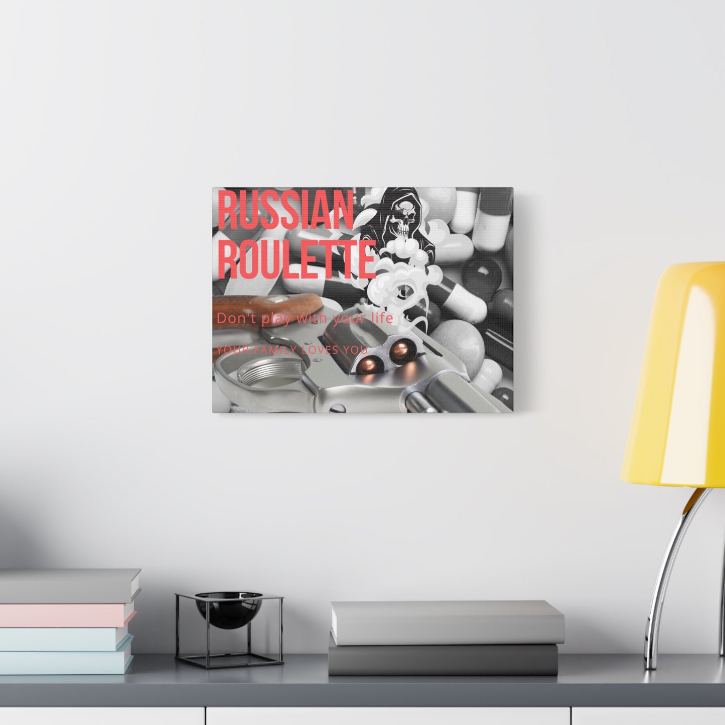 Bold Message Canvas Art, Wall Decor for Awareness, Mental Health Awareness, Home Office Decor, Unique Gift Idea