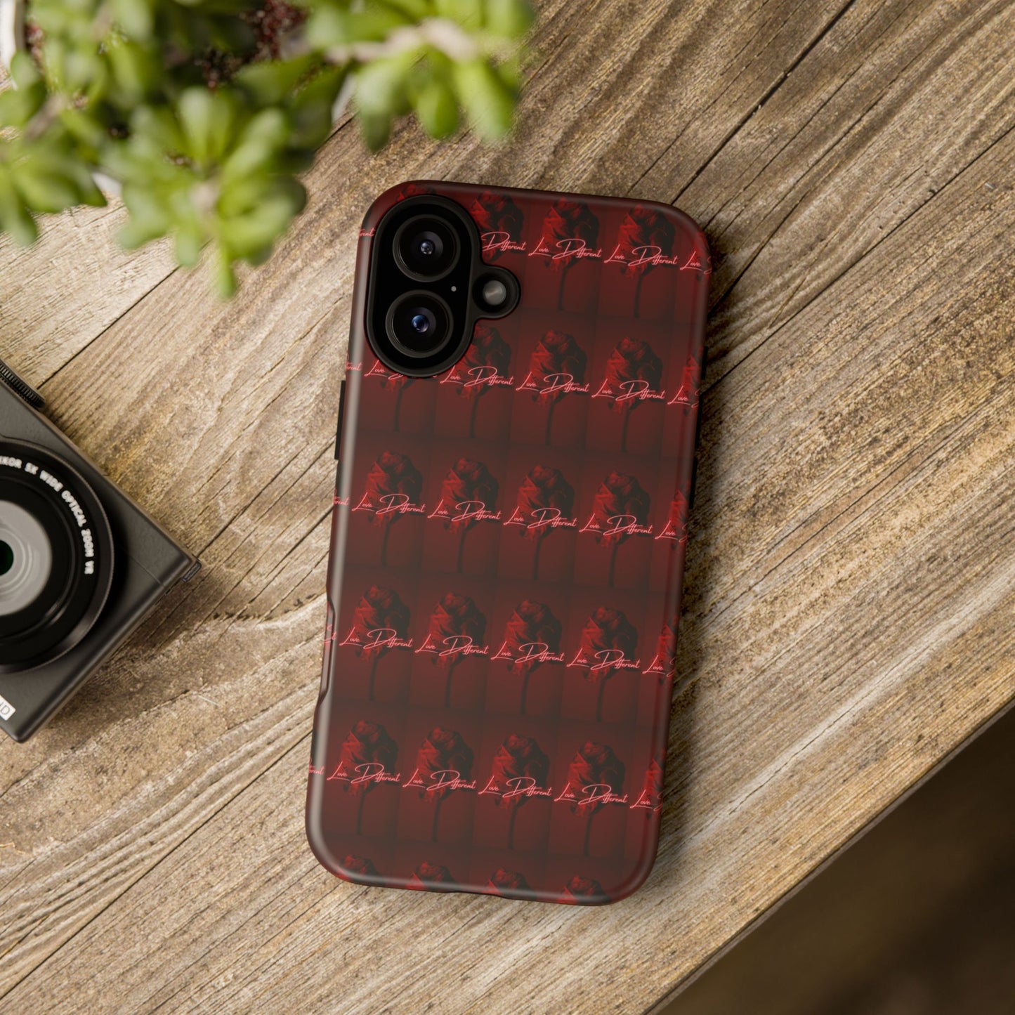Red Patterned Phone Case | Tough Cases for Stylish Protection, Trendy Cell Cover, Unique Gifts for Tech Lovers, Modern Design