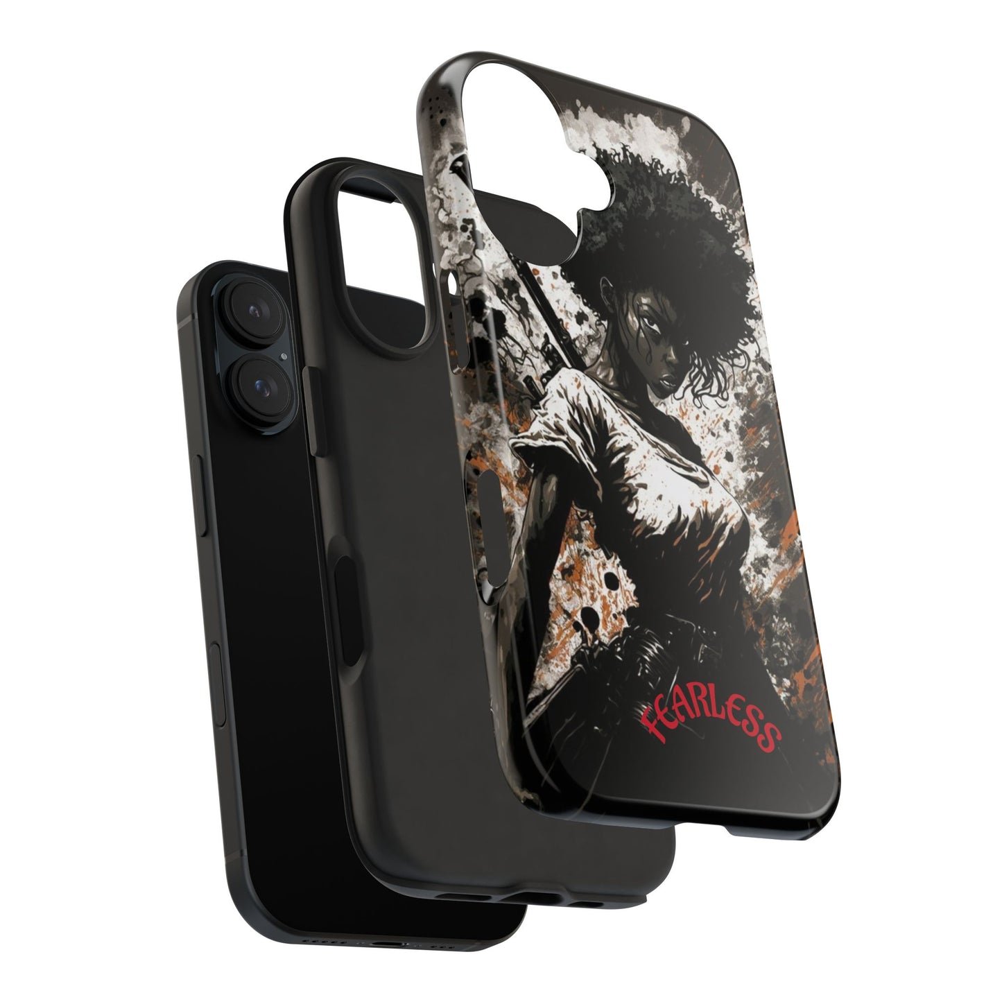Fearless Tough Phone Cases for Adventurers, Unique Gifts for Him/Her, Durable Phone Accessories, Art-inspired Cases, Stylish Protection