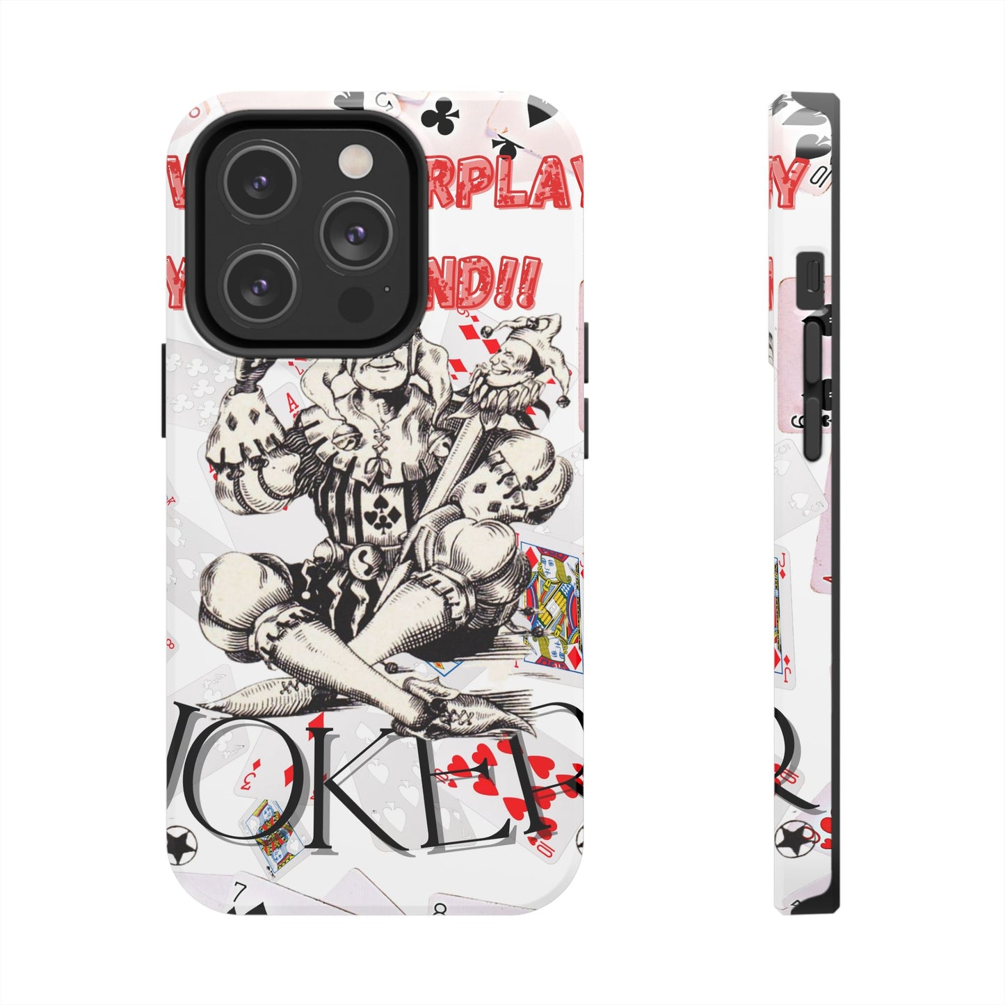 Bold Joker Phone Case - Unique Tough Cover for Gamers, Stylish Protection, Gift for Card Players, Fun Design for Phone Lovers