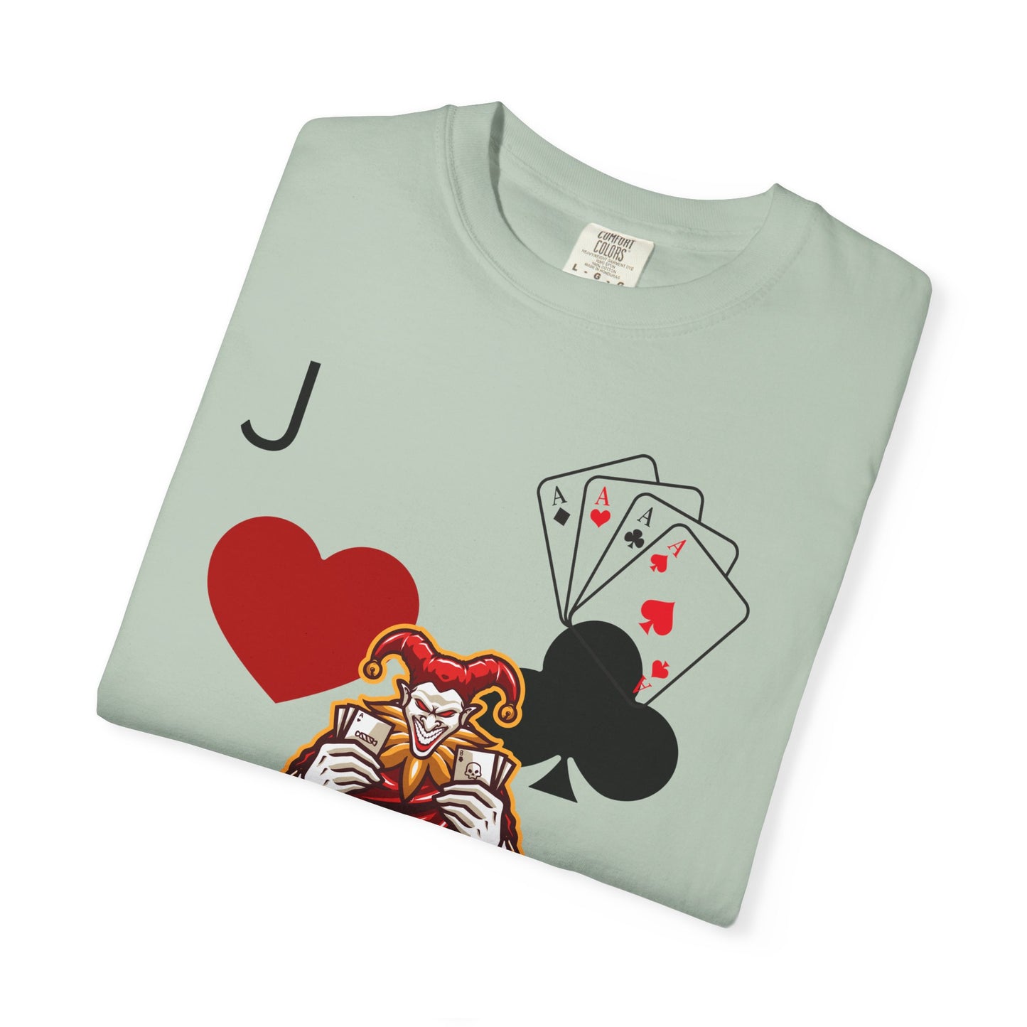 Joker Inspired Unisex Garment-Dyed T-Shirt - Perfect for Gamers, Fun Parties, Costume Events, Casual Wear, Gift Ideas