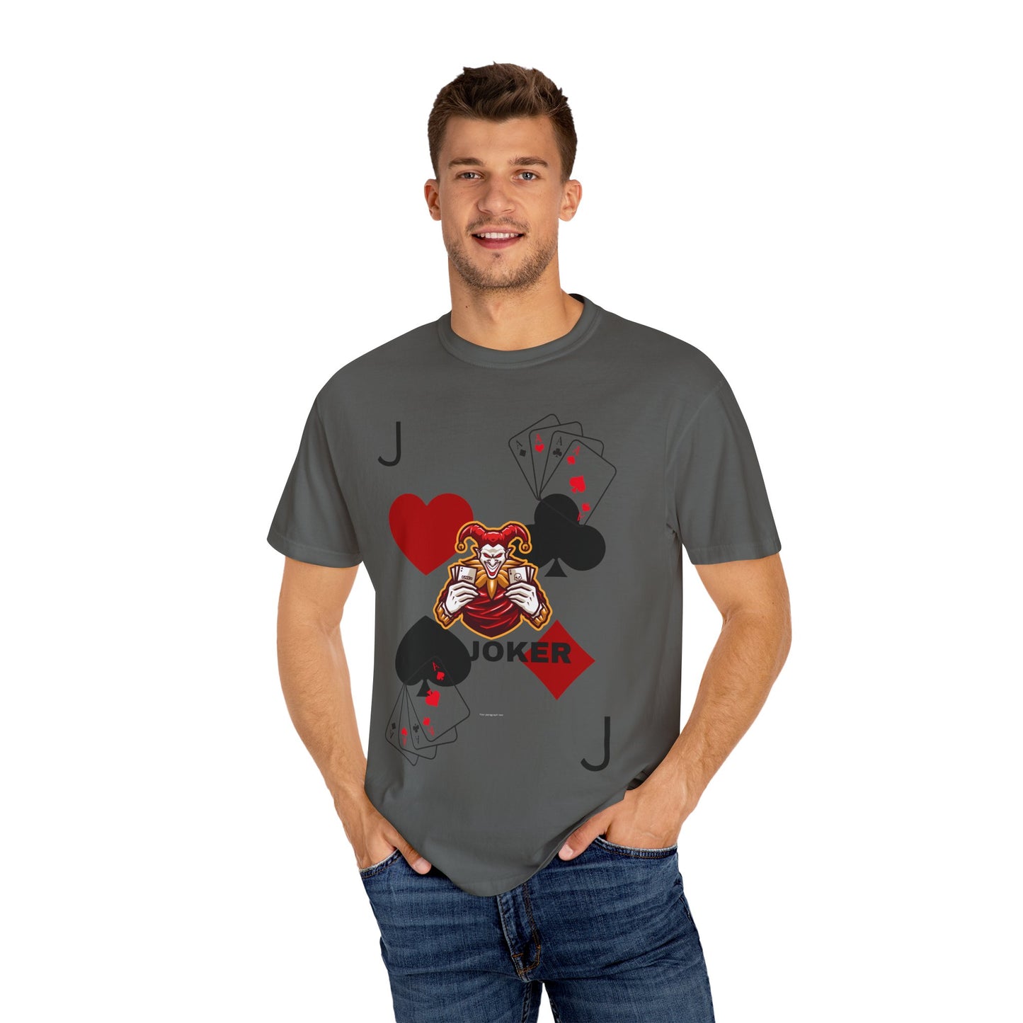 Joker Inspired Unisex Garment-Dyed T-Shirt - Perfect for Gamers, Fun Parties, Costume Events, Casual Wear, Gift Ideas