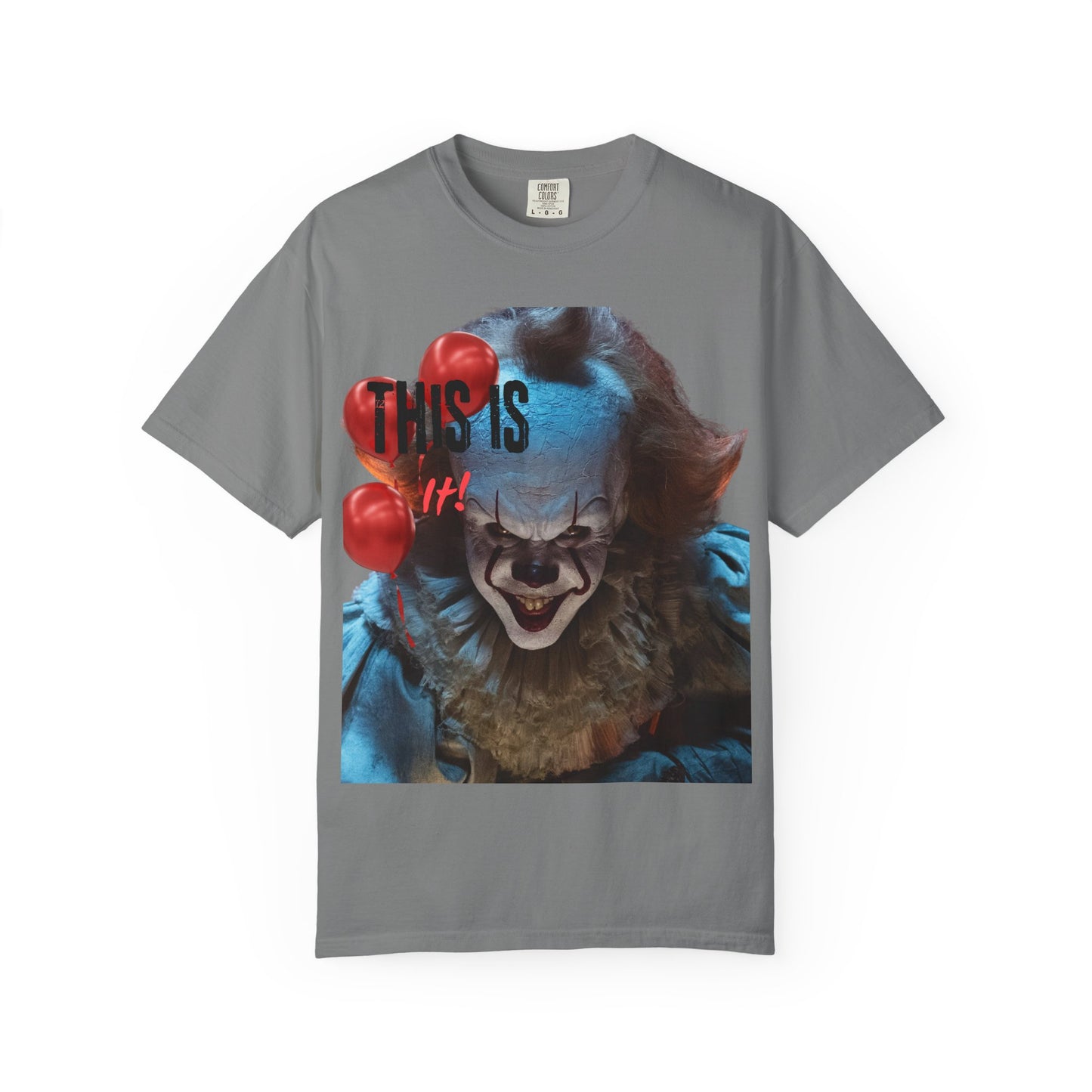 Creepy Clown Graphic Tee - Perfect for Halloween, Horror Movie Lovers, Unisex Gift, Casual Wear, Spooky Events