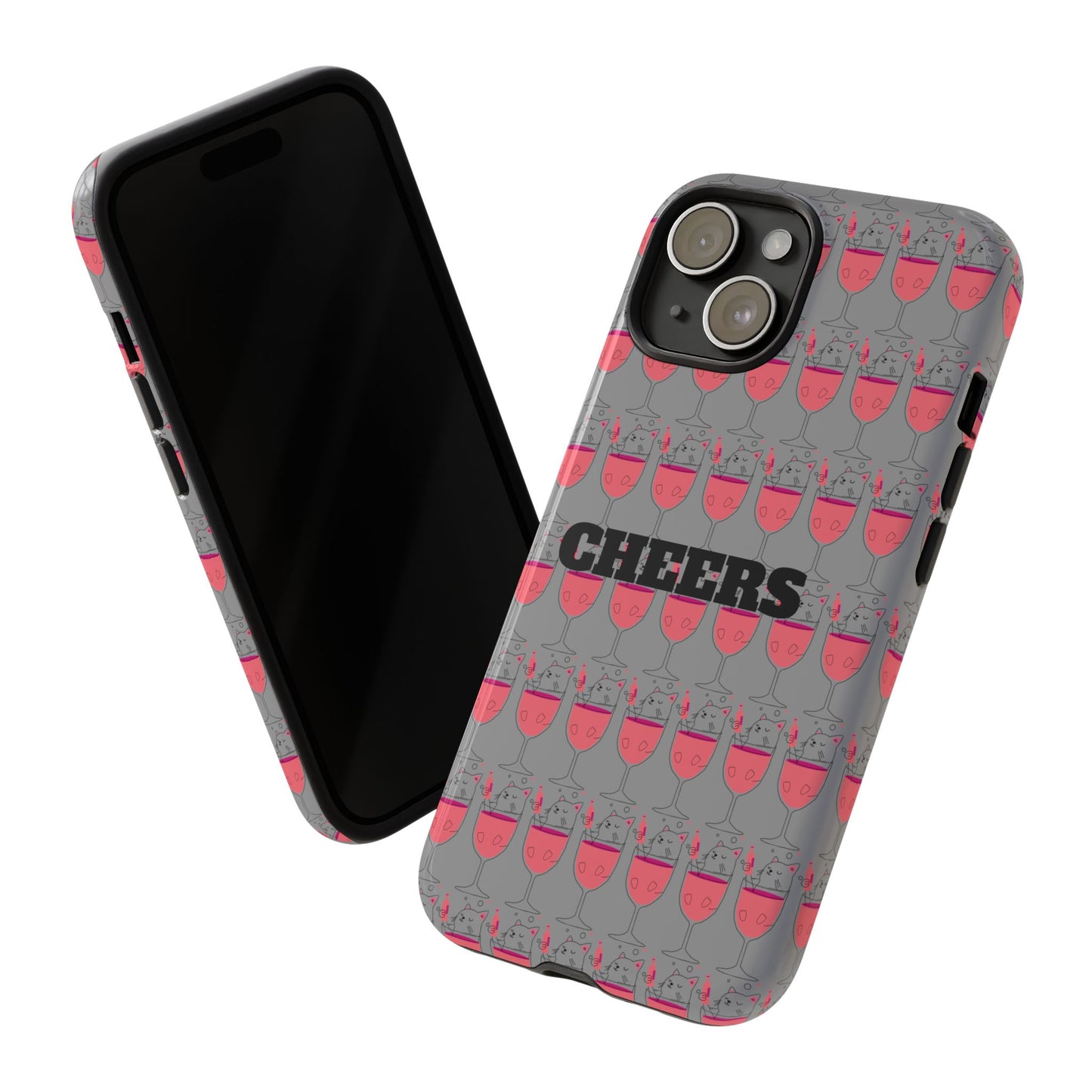Cheers Phone Case, Fun Protective Case for Party Lovers, Gift for Birthdays, Anniversaries, Graduation, Custom Phone Cover