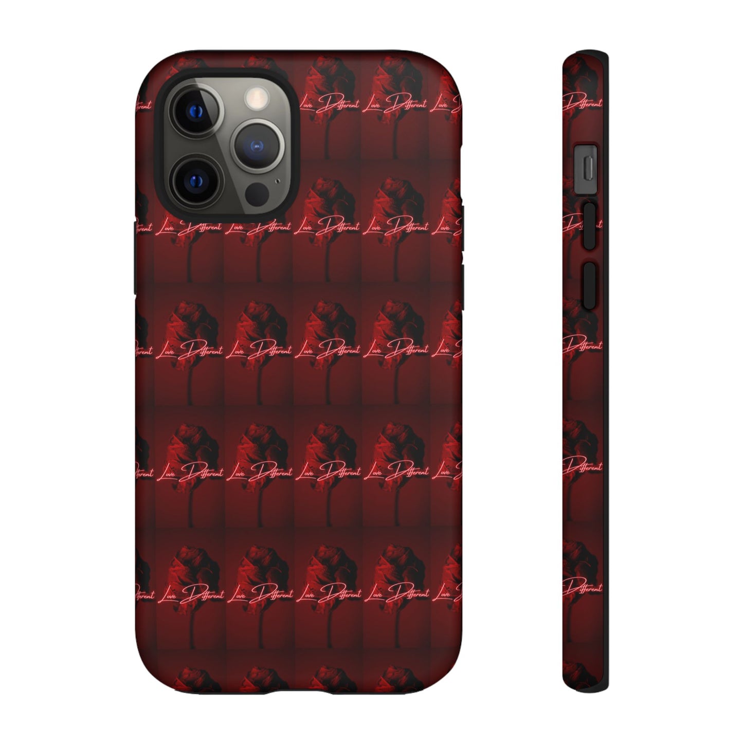 Red Patterned Phone Case | Tough Cases for Stylish Protection, Trendy Cell Cover, Unique Gifts for Tech Lovers, Modern Design