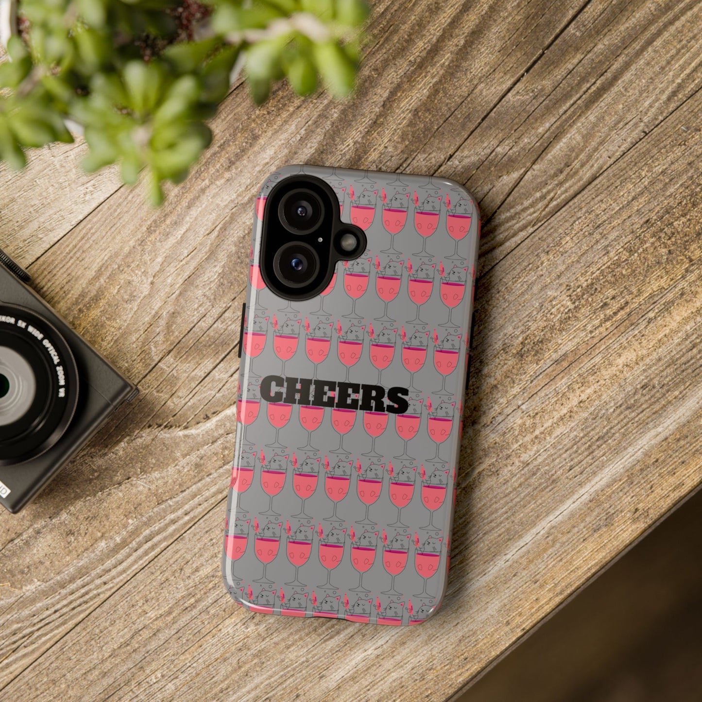 Cheers Phone Case, Fun Protective Case for Party Lovers, Gift for Birthdays, Anniversaries, Graduation, Custom Phone Cover