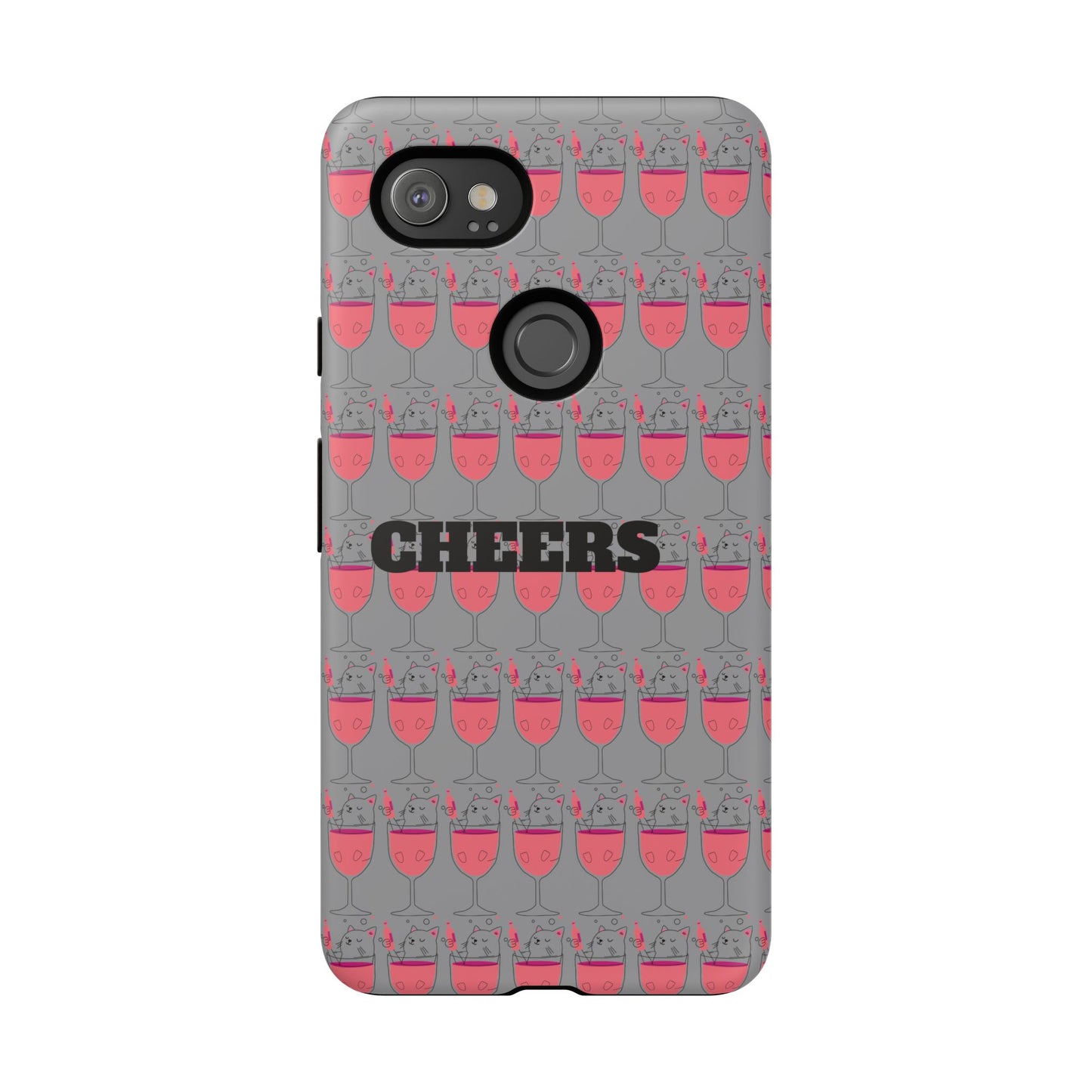 Cheers Phone Case, Fun Protective Case for Party Lovers, Gift for Birthdays, Anniversaries, Graduation, Custom Phone Cover