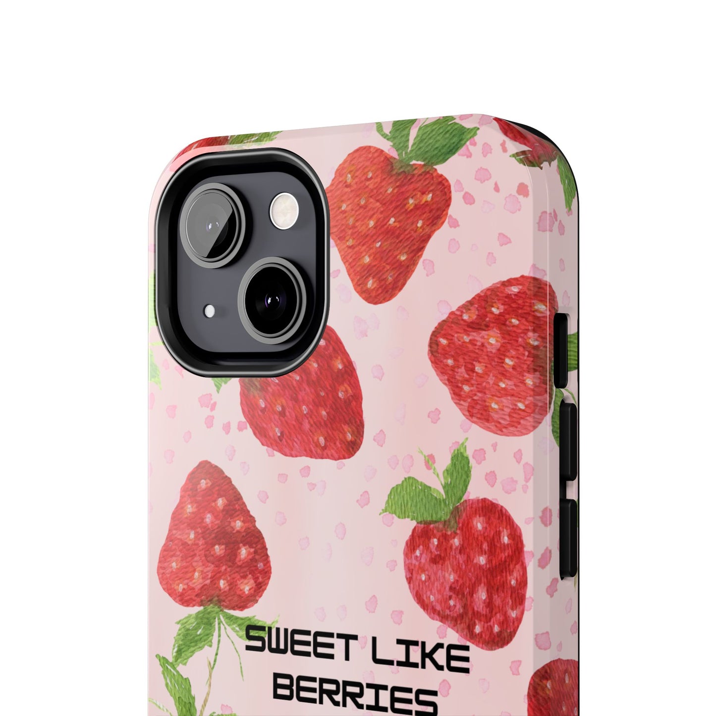 Sweet Like Berries Phone Case, Cute Tough Phone Cases, Berry Pattern Phone Cover, Berry Aesthetic Accessories, Gift for Berry Lovers