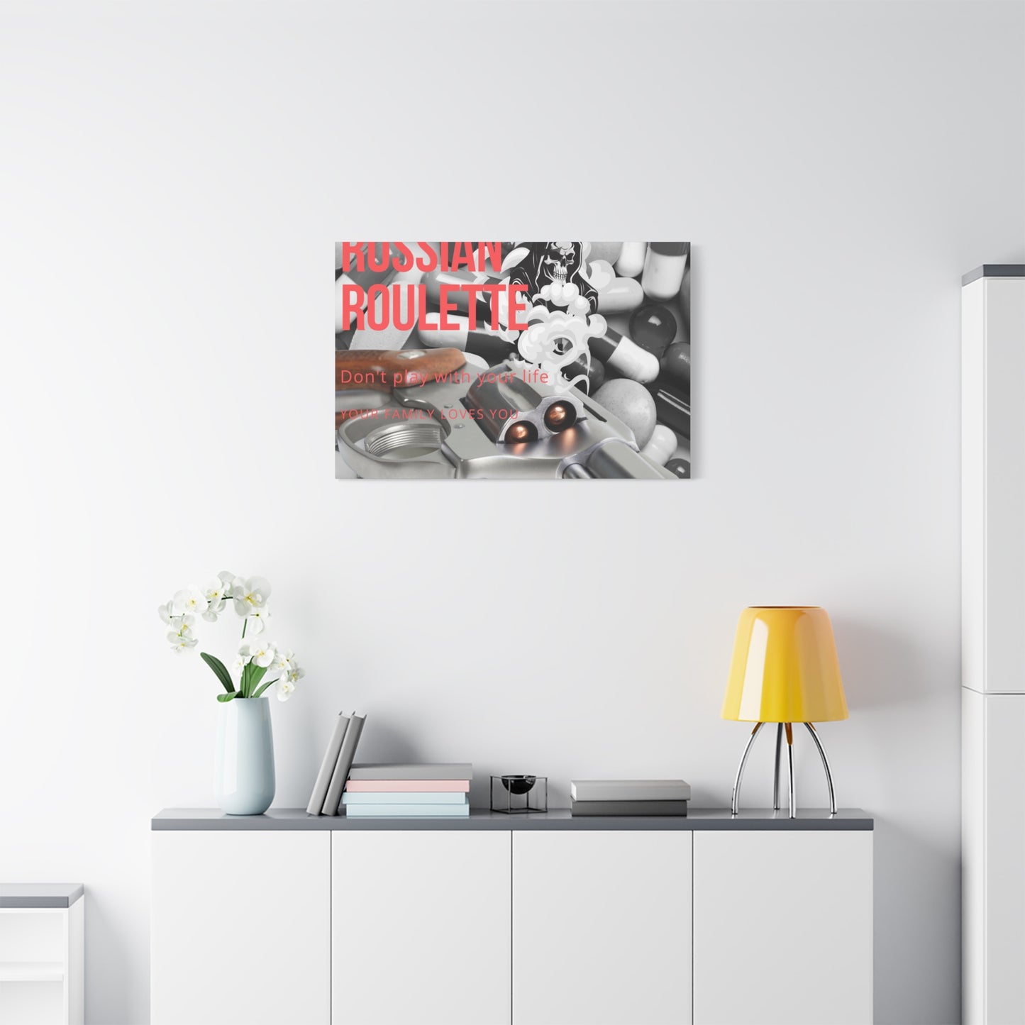 Bold Message Canvas Art, Wall Decor for Awareness, Mental Health Awareness, Home Office Decor, Unique Gift Idea