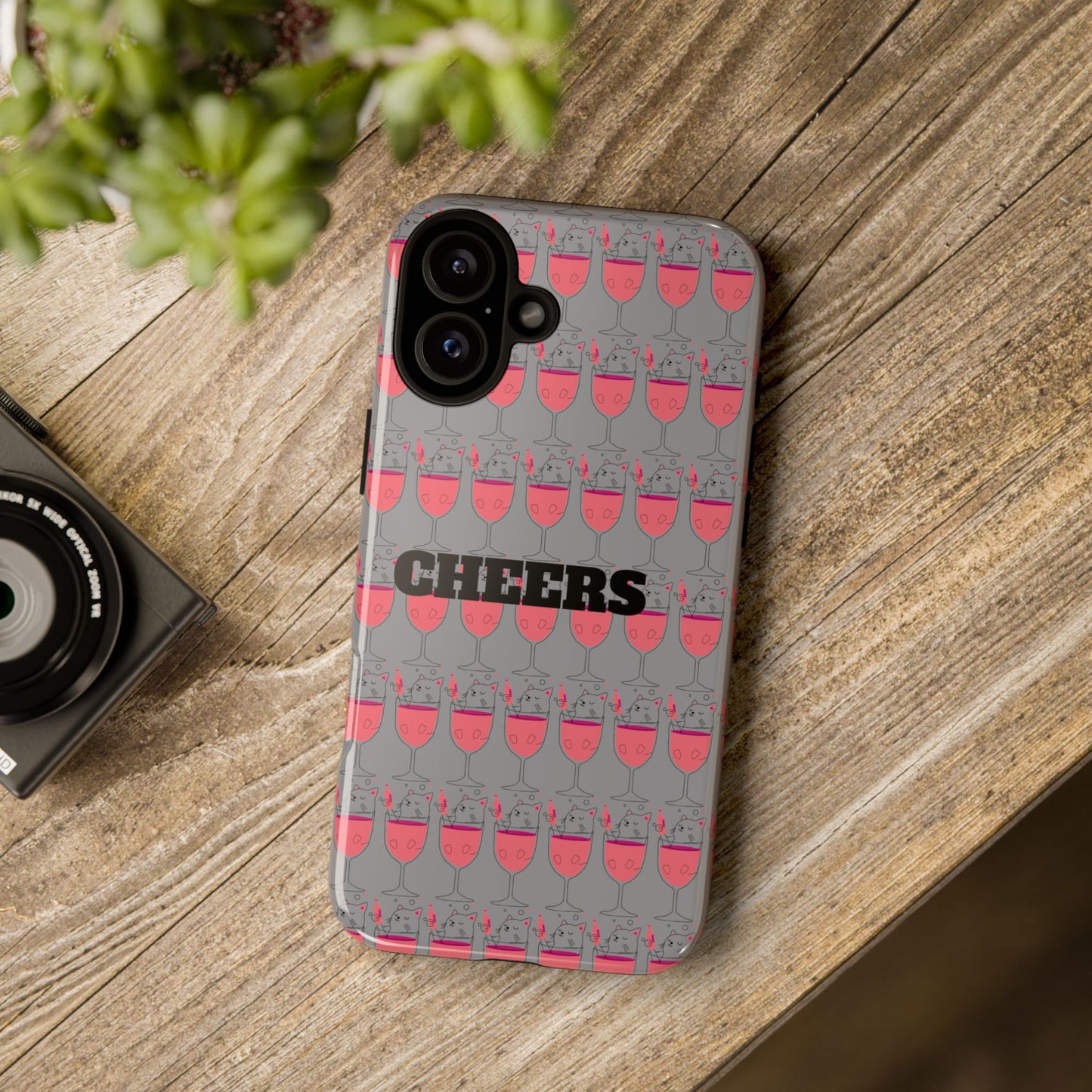 Cheers Phone Case, Fun Protective Case for Party Lovers, Gift for Birthdays, Anniversaries, Graduation, Custom Phone Cover