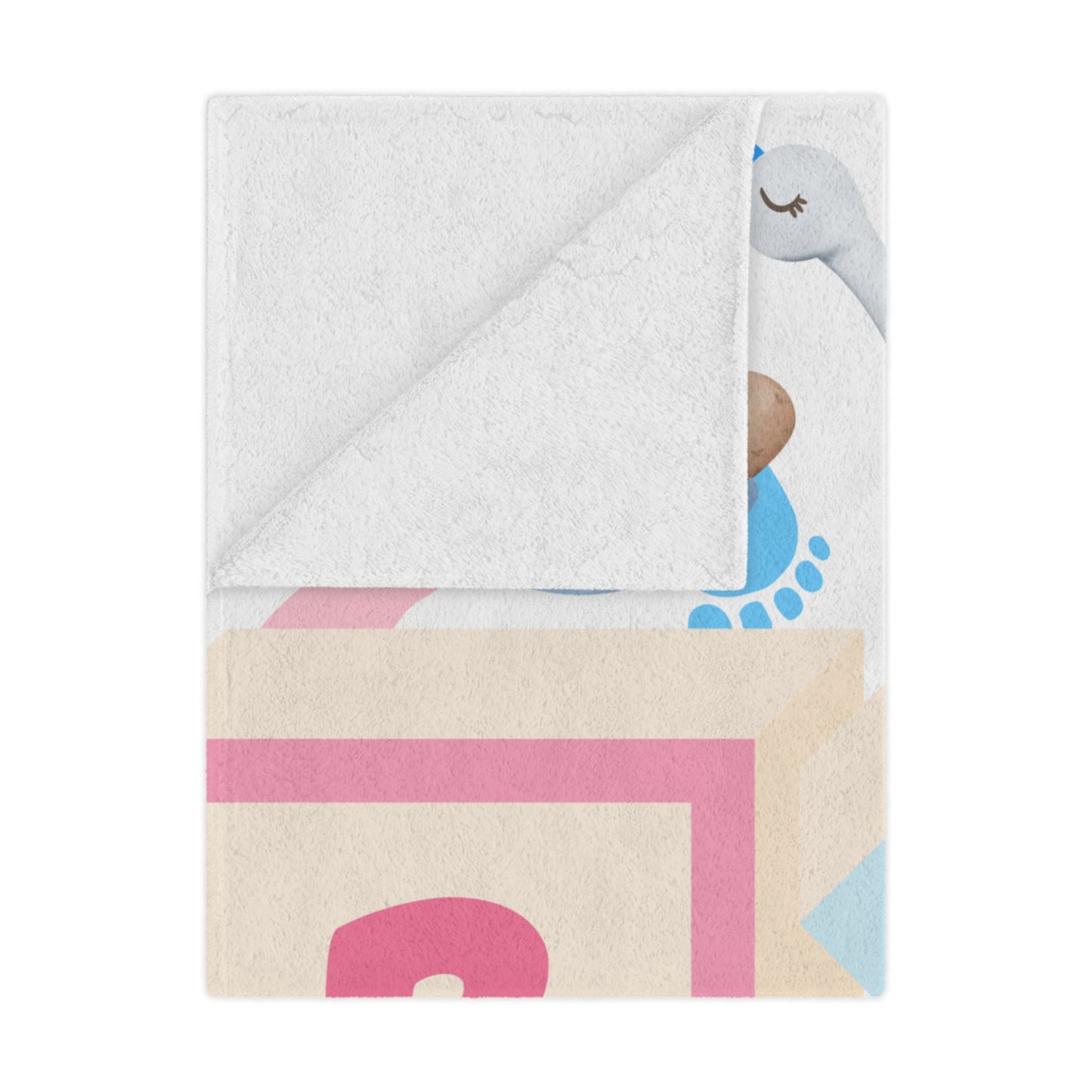 Baby Minky Blanket, Cozy Newborn Blanket, Cute Baby Shower Gift, Nursery Decor Blanket, Soft Plush Baby Blanket