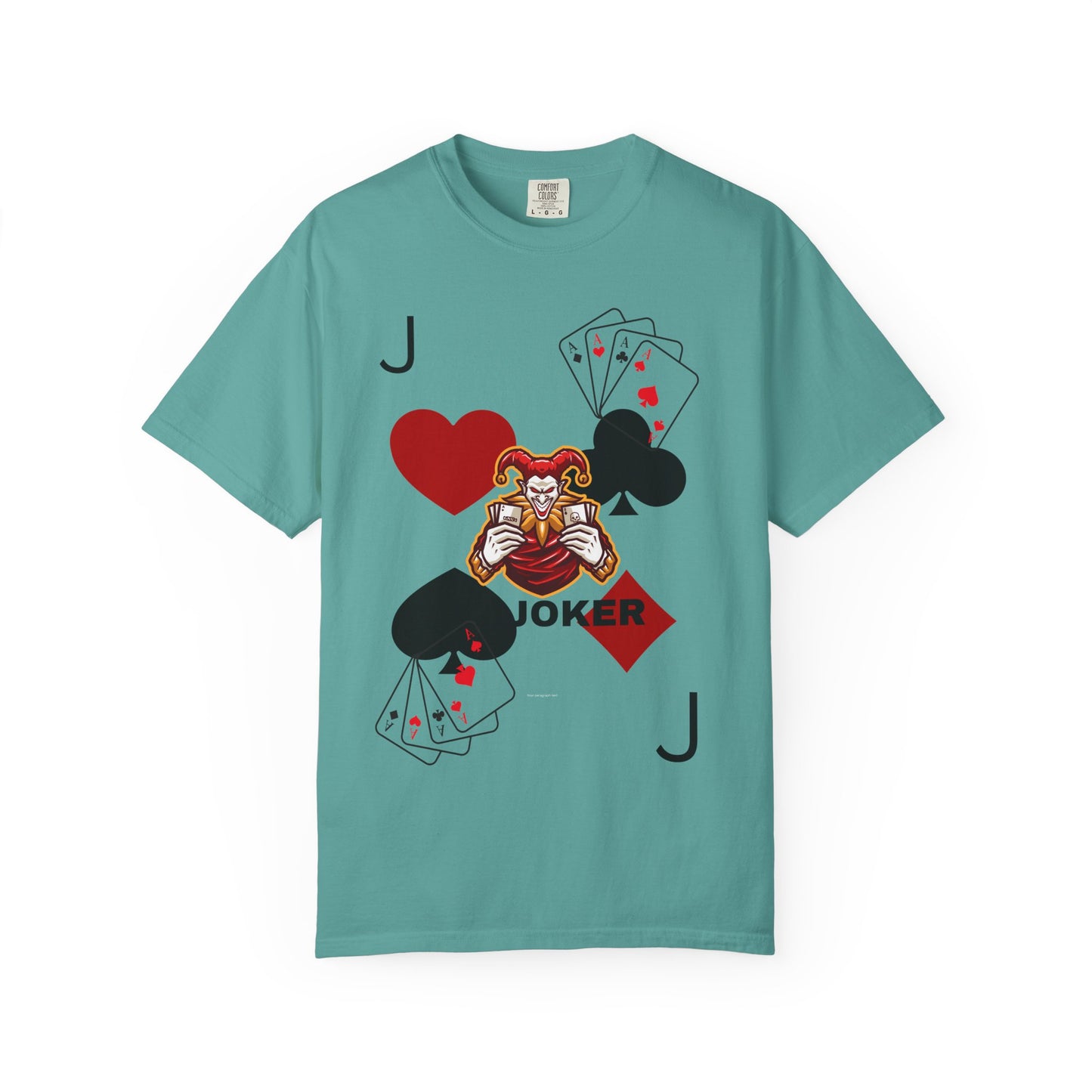 Joker Inspired Unisex Garment-Dyed T-Shirt - Perfect for Gamers, Fun Parties, Costume Events, Casual Wear, Gift Ideas