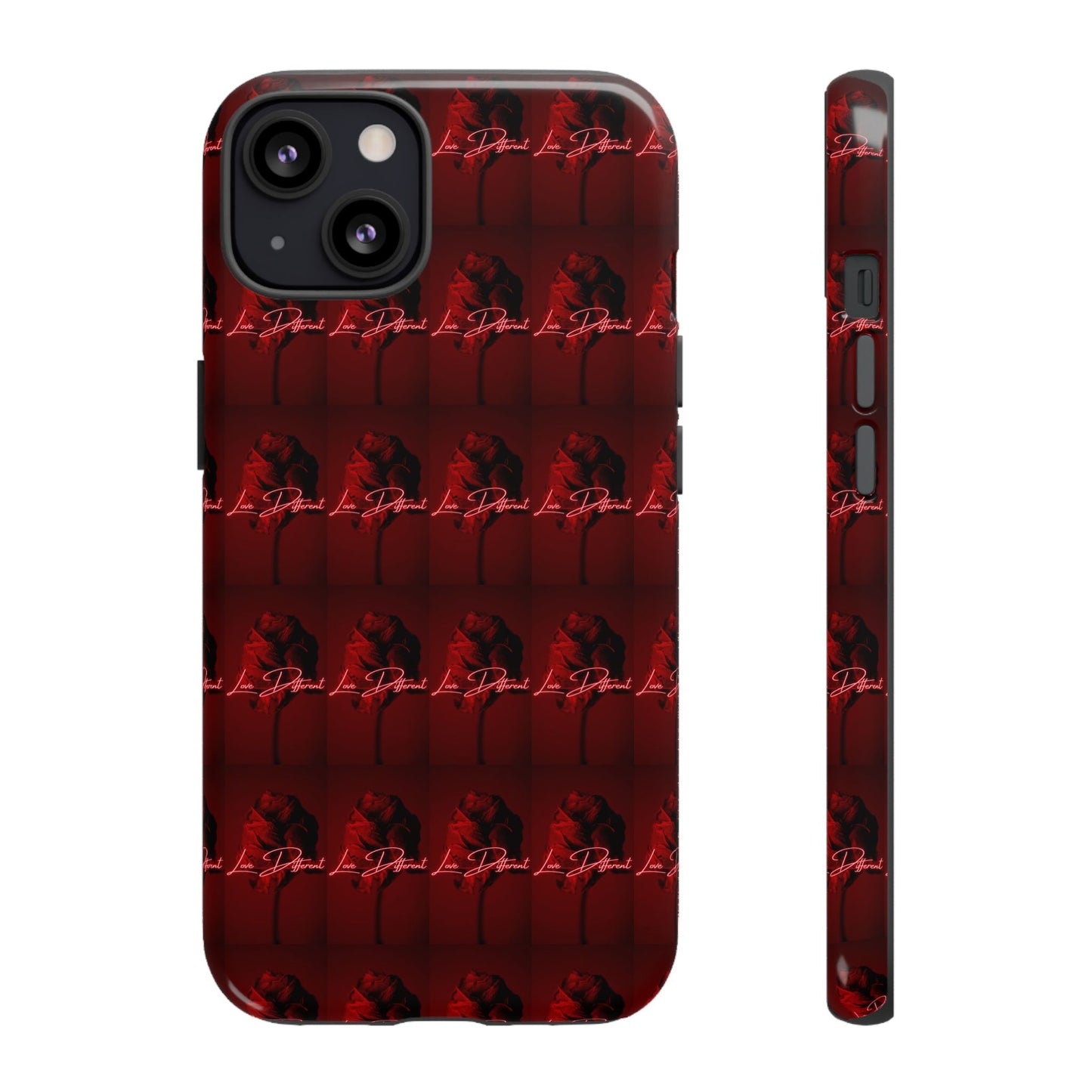 Red Patterned Phone Case | Tough Cases for Stylish Protection, Trendy Cell Cover, Unique Gifts for Tech Lovers, Modern Design