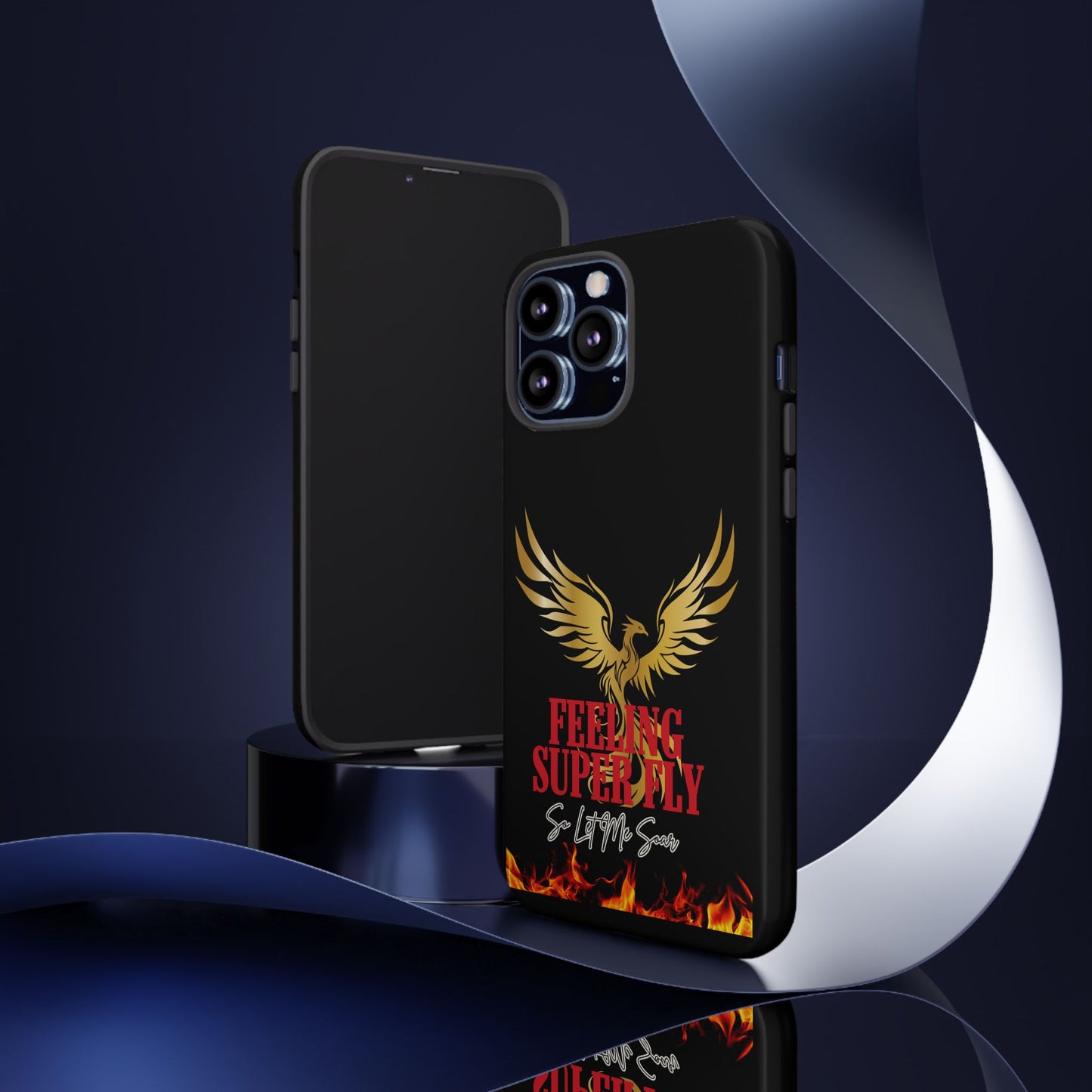 Phoenix Design Tough Phone Case | Feeling Super Fly | Gift for Trendsetters, Stylish Protection, Birthday, Holiday Cell Cover