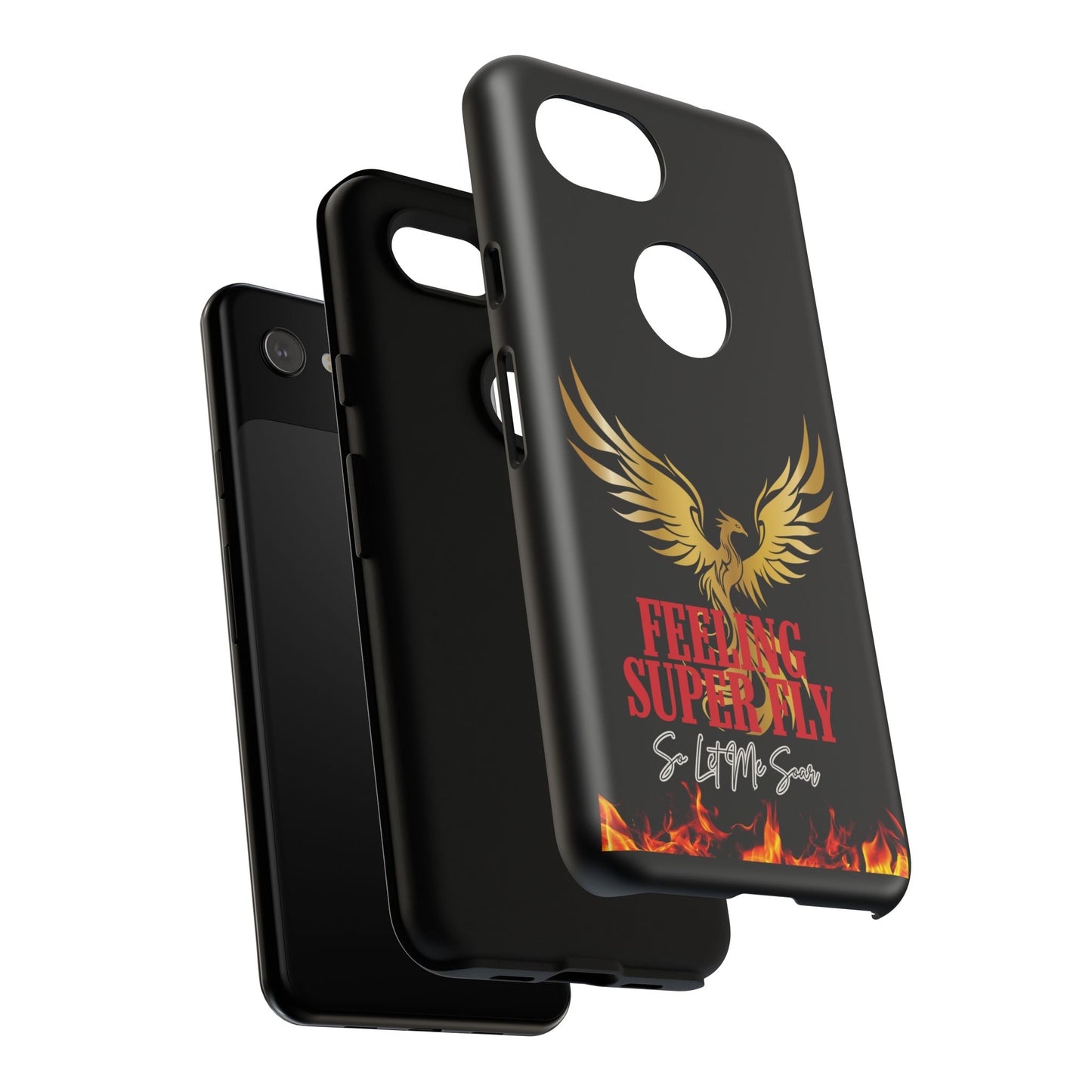 Phoenix Design Tough Phone Case | Feeling Super Fly | Gift for Trendsetters, Stylish Protection, Birthday, Holiday Cell Cover