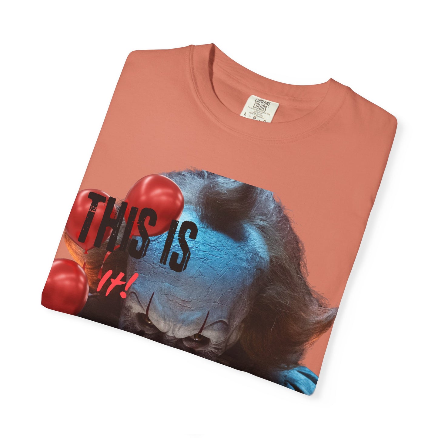 Creepy Clown Graphic Tee - Perfect for Halloween, Horror Movie Lovers, Unisex Gift, Casual Wear, Spooky Events