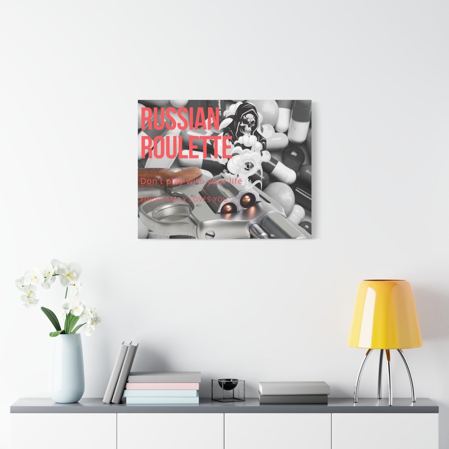 Bold Message Canvas Art, Wall Decor for Awareness, Mental Health Awareness, Home Office Decor, Unique Gift Idea
