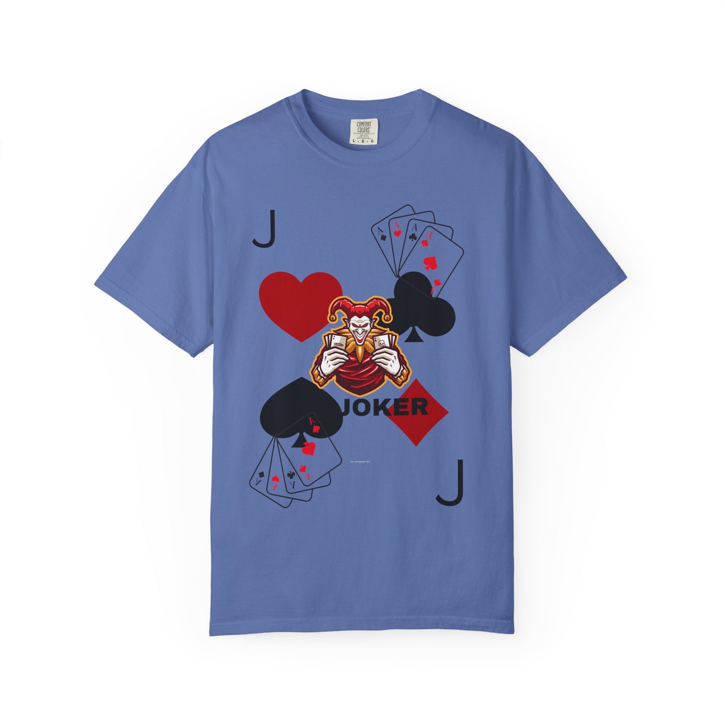 Joker Inspired Unisex Garment-Dyed T-Shirt - Perfect for Gamers, Fun Parties, Costume Events, Casual Wear, Gift Ideas