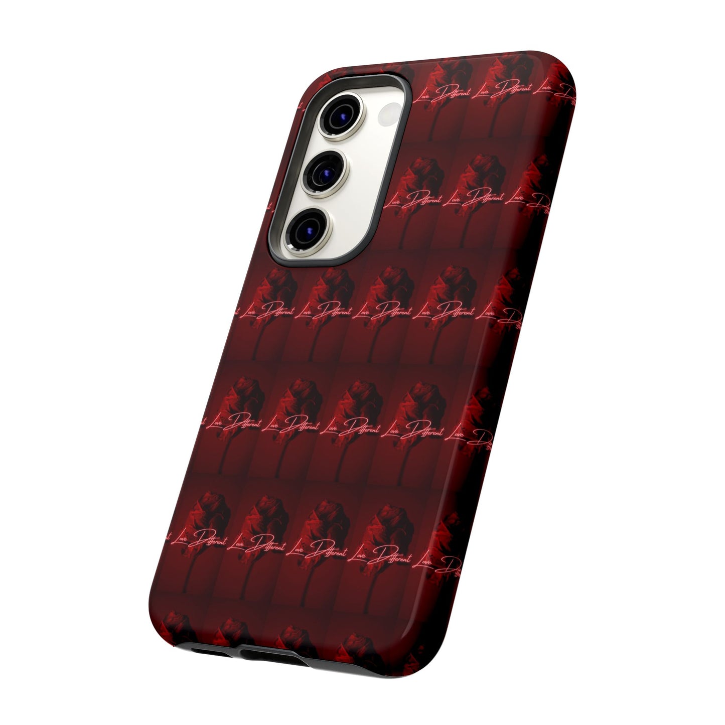 Red Patterned Phone Case | Tough Cases for Stylish Protection, Trendy Cell Cover, Unique Gifts for Tech Lovers, Modern Design