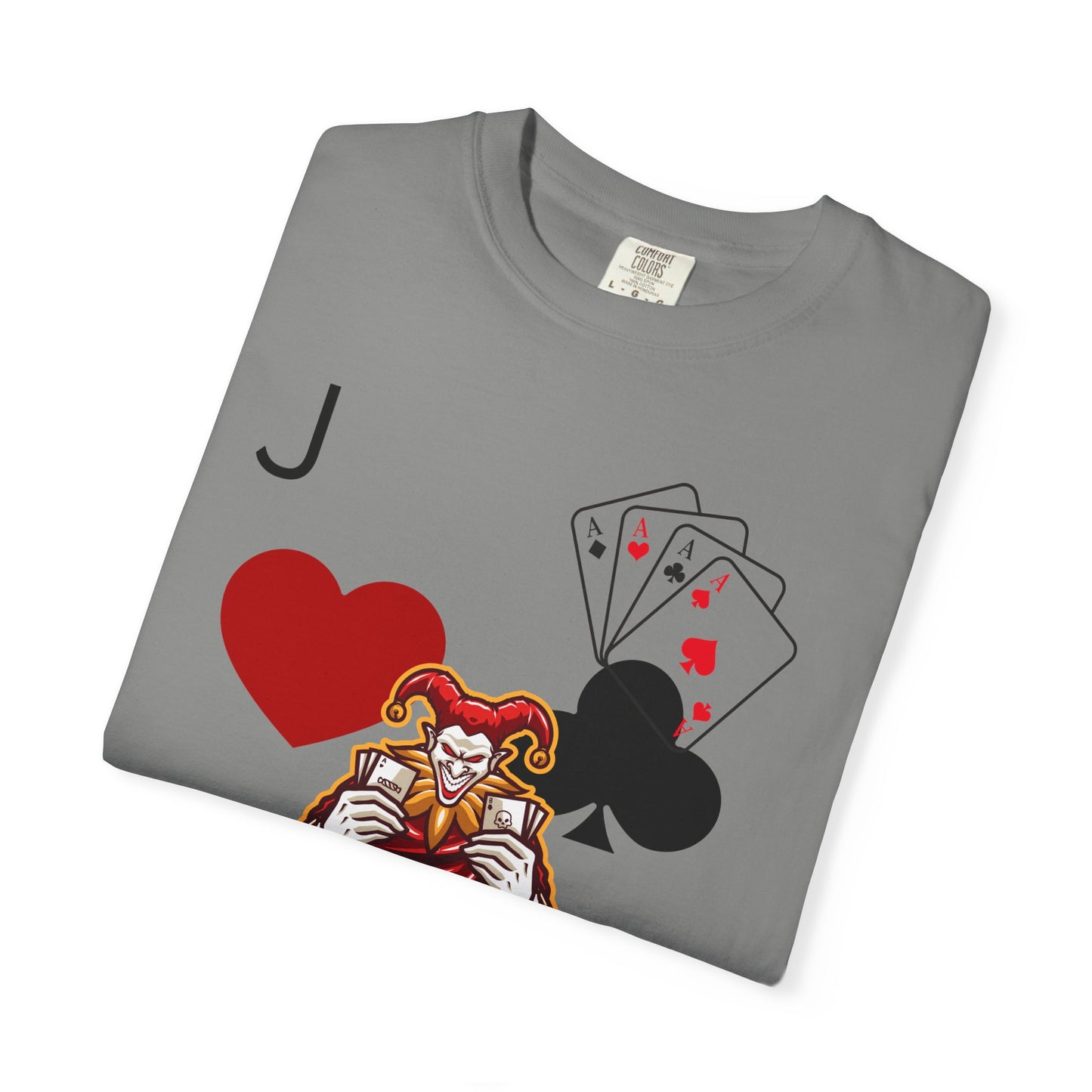 Joker Inspired Unisex Garment-Dyed T-Shirt - Perfect for Gamers, Fun Parties, Costume Events, Casual Wear, Gift Ideas