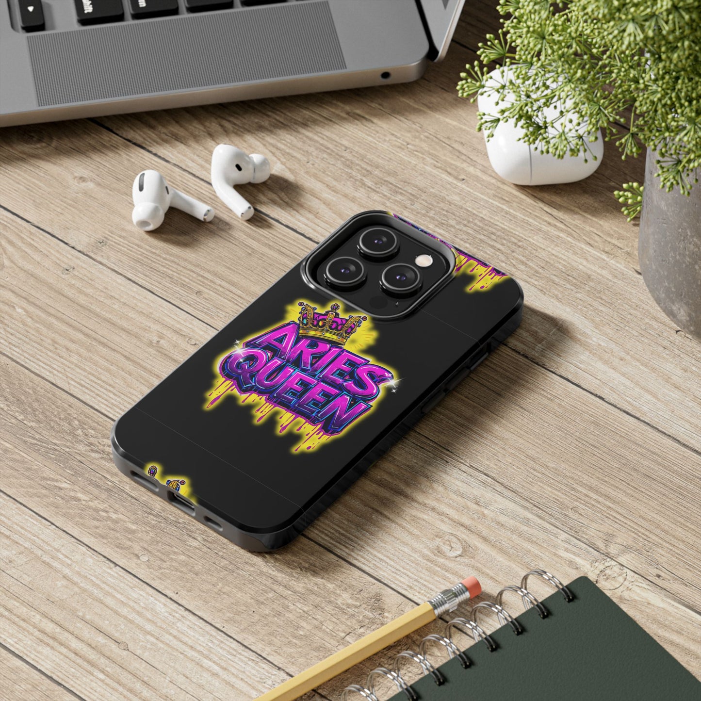 Aries Queen Tough Phone Cases - Vivid Design, Durable Protection, Aries Gifts, Astrology Accessories, Colorful Phone Cover