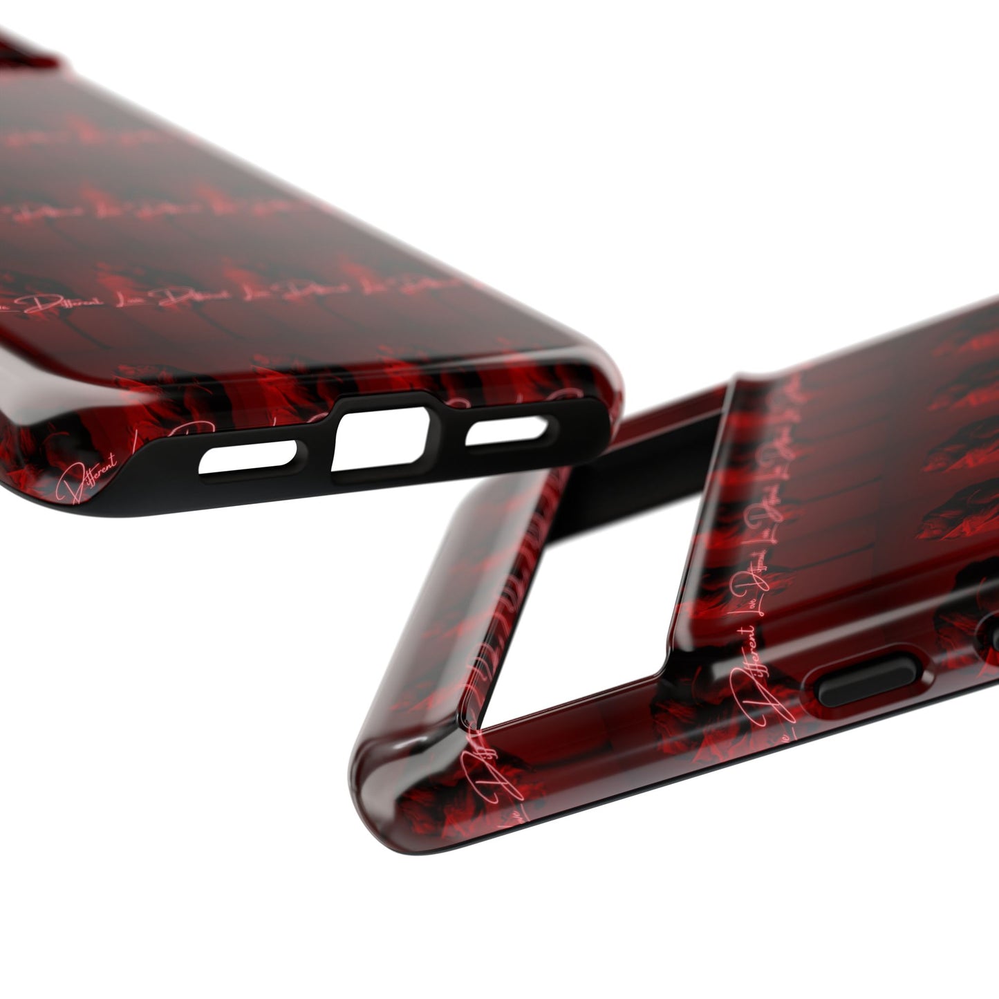 Red Patterned Phone Case | Tough Cases for Stylish Protection, Trendy Cell Cover, Unique Gifts for Tech Lovers, Modern Design
