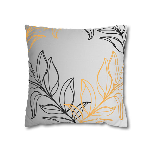 Chic Floral Square Pillowcase, Home Decor, Throw Pillow, Gift for Her, Living Room Accent, Modern Design, Cozy Home Accessories