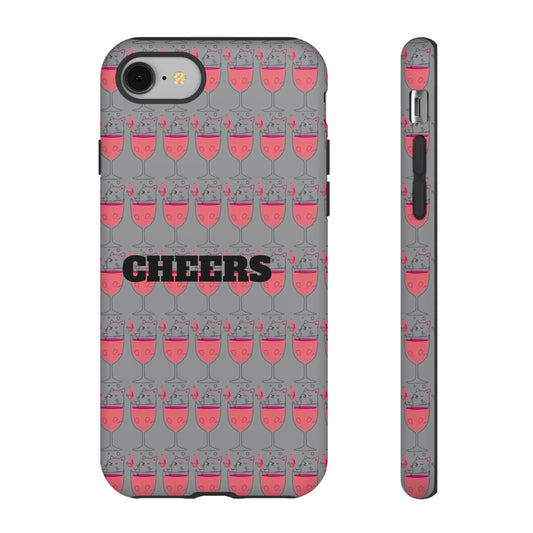 Cheers Phone Case, Fun Protective Case for Party Lovers, Gift for Birthdays, Anniversaries, Graduation, Custom Phone Cover