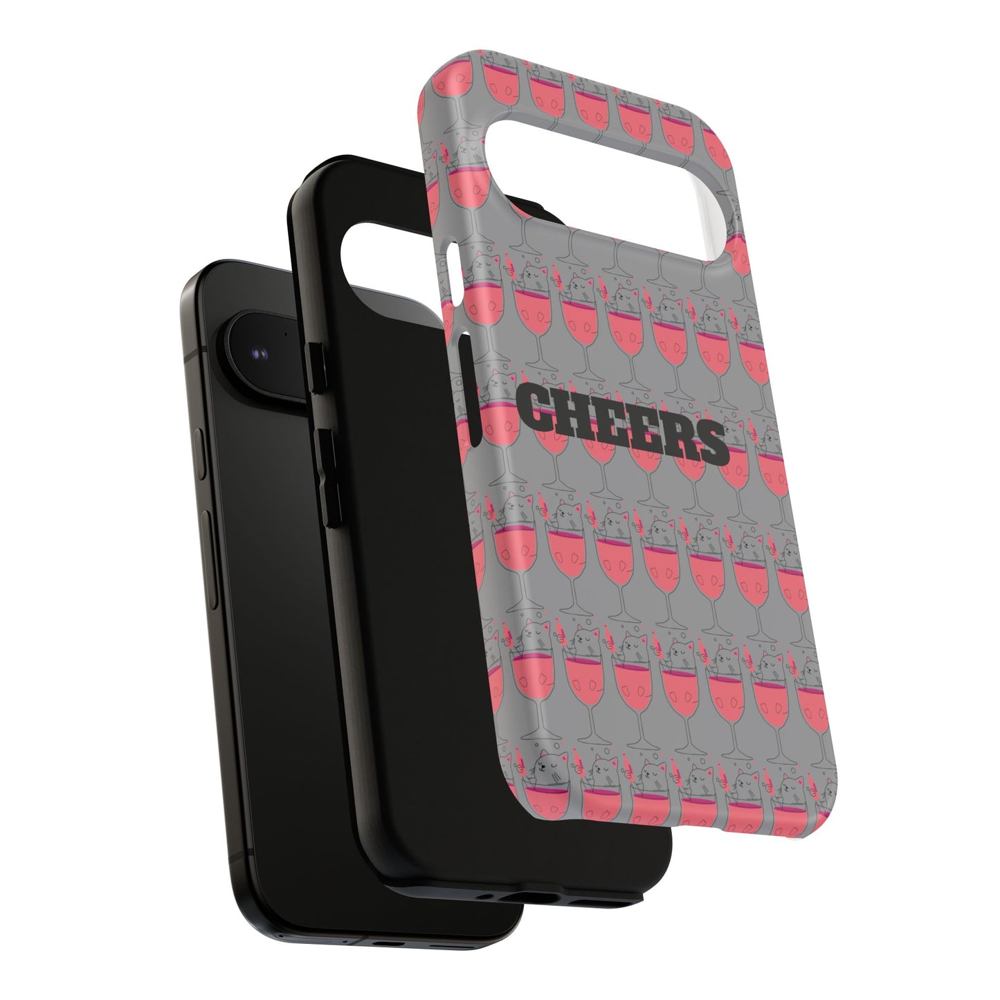 Cheers Phone Case, Fun Protective Case for Party Lovers, Gift for Birthdays, Anniversaries, Graduation, Custom Phone Cover