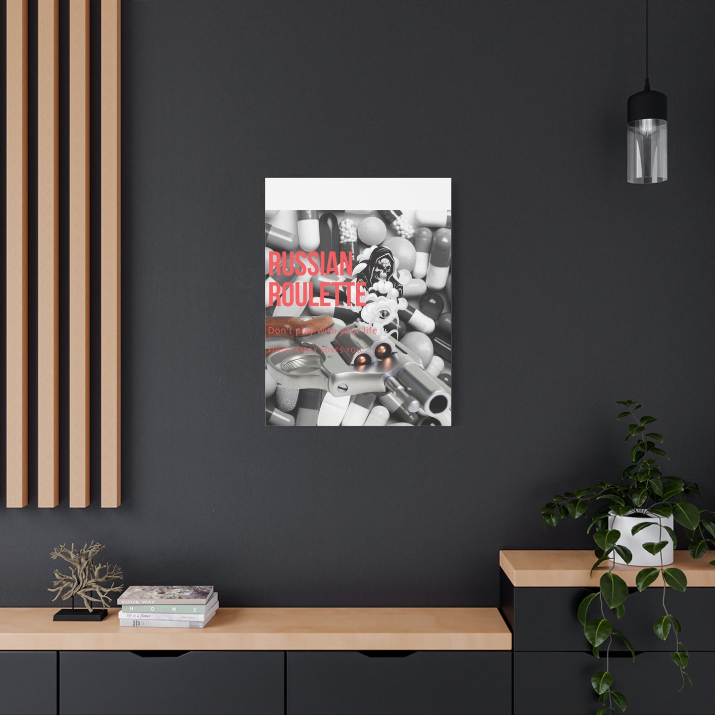 Bold Message Canvas Art, Wall Decor for Awareness, Mental Health Awareness, Home Office Decor, Unique Gift Idea