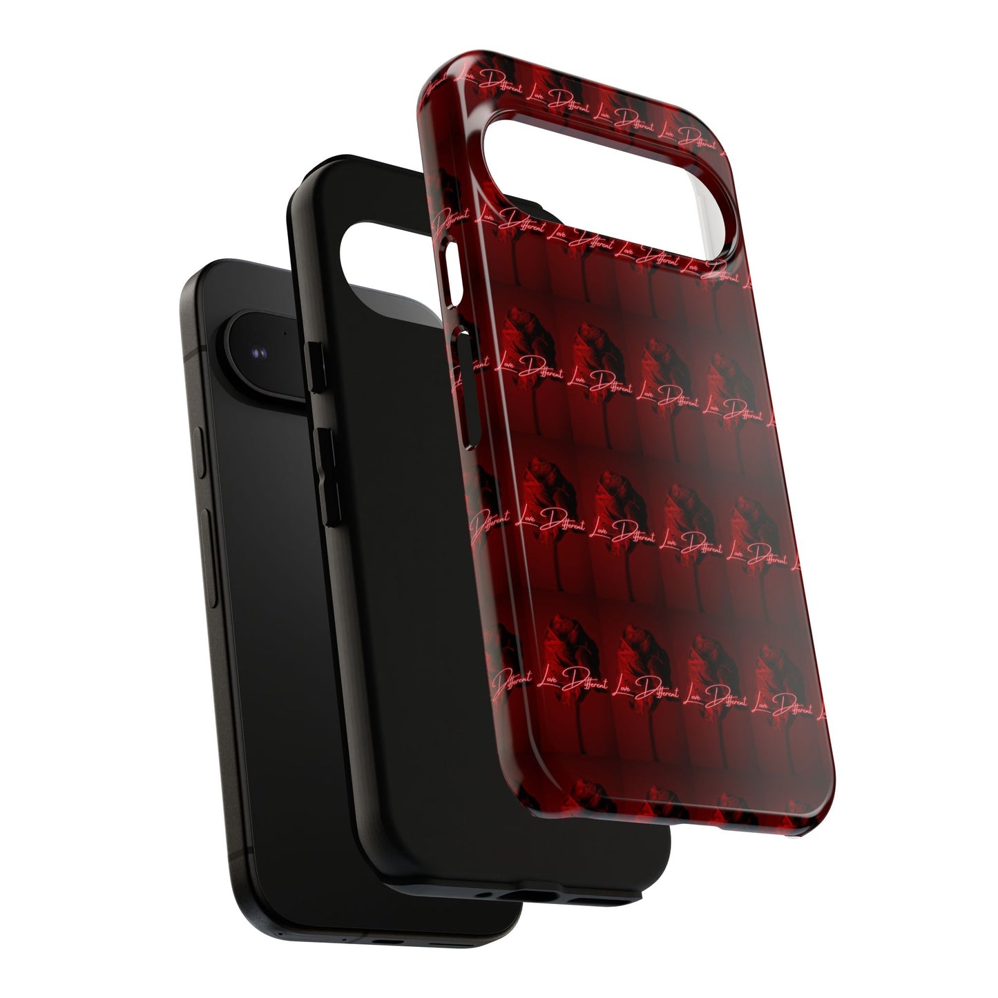 Red Patterned Phone Case | Tough Cases for Stylish Protection, Trendy Cell Cover, Unique Gifts for Tech Lovers, Modern Design