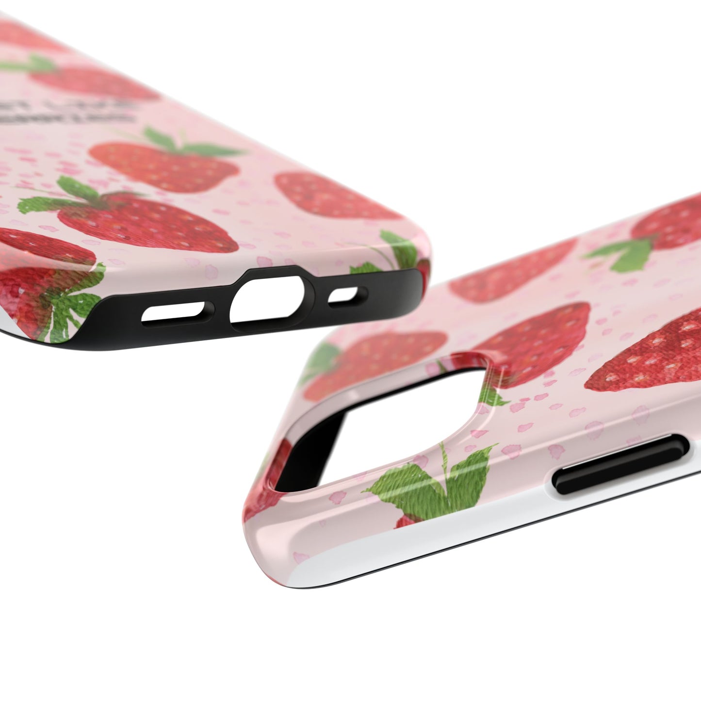 Sweet Like Berries Phone Case, Cute Tough Phone Cases, Berry Pattern Phone Cover, Berry Aesthetic Accessories, Gift for Berry Lovers