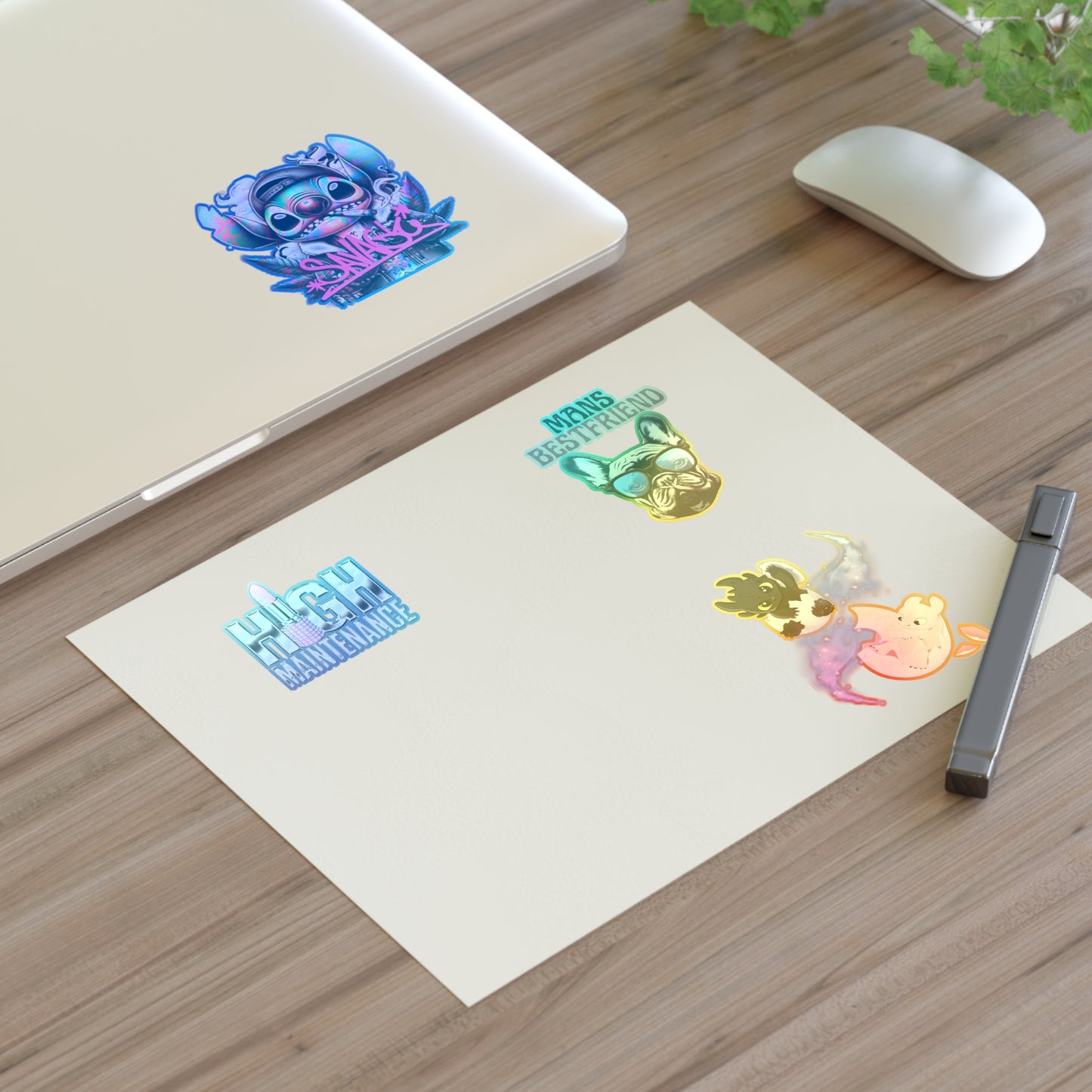 Vibrant Sticker Sheets for Fun Personalization, High Maintenance, Mans Best Friend, Cute Decor, Gifts, DIY Projects