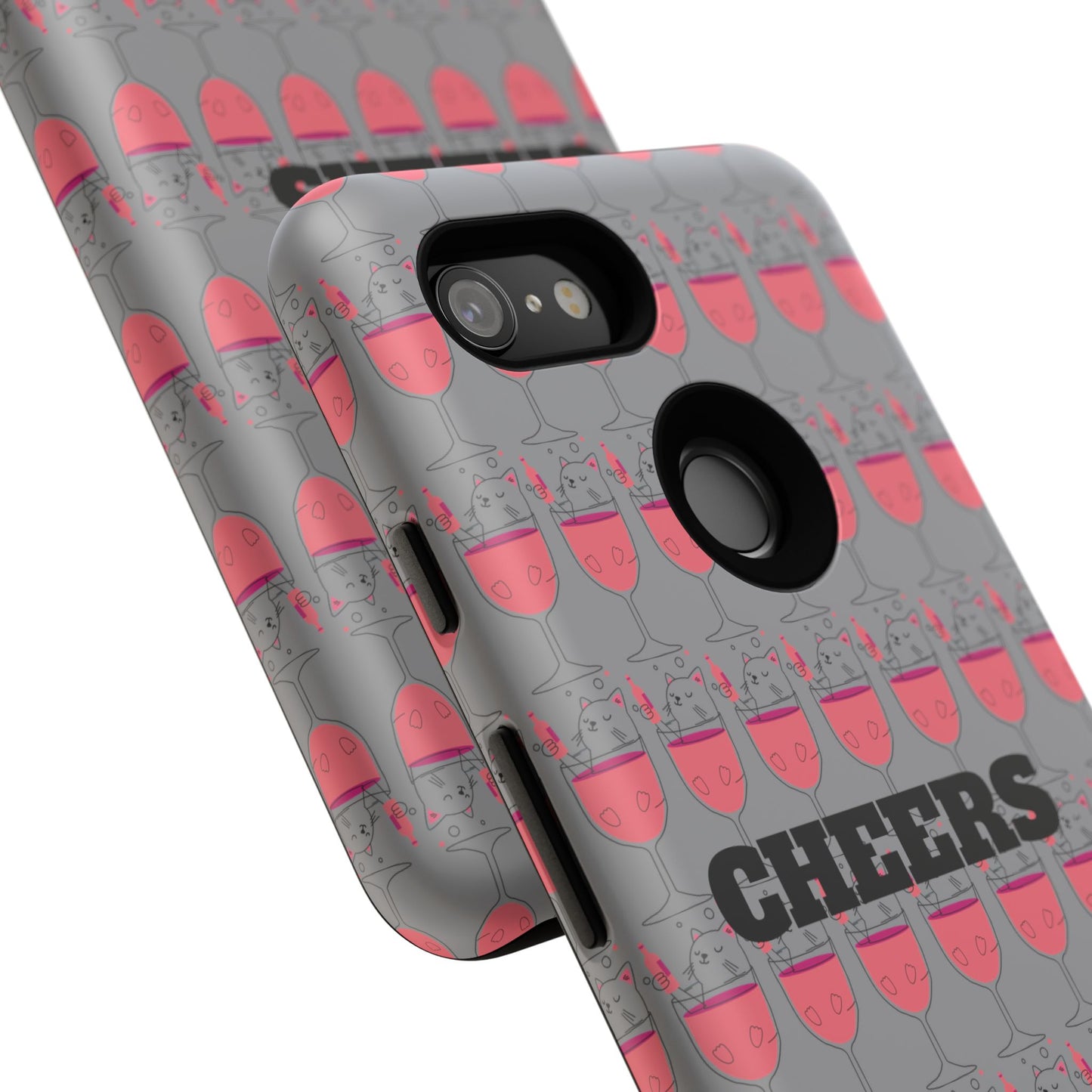 Cheers Phone Case, Fun Protective Case for Party Lovers, Gift for Birthdays, Anniversaries, Graduation, Custom Phone Cover