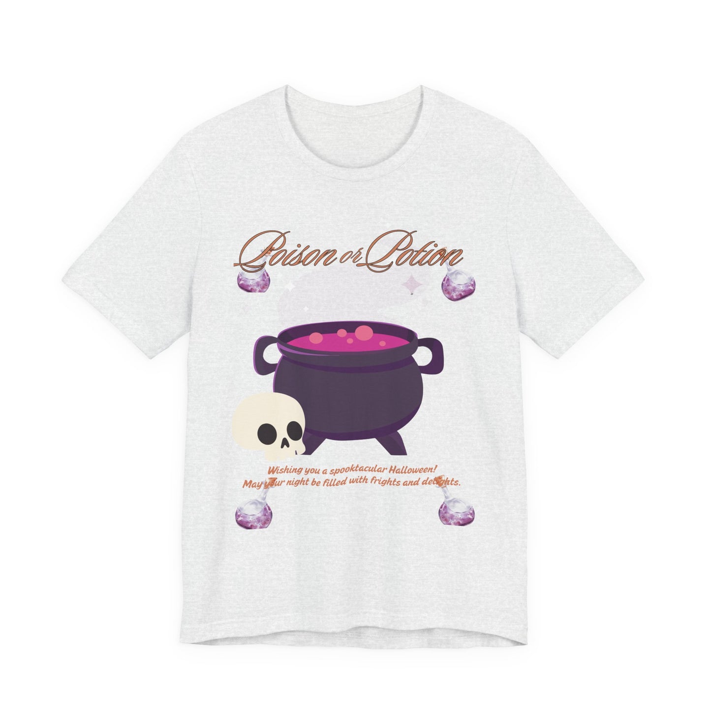 Potion-Themed Unisex Jersey T-Shirt | Perfect for Halloween, Witchy Vibes, Gift for Her, Everyday Wear, and Cozy Nights