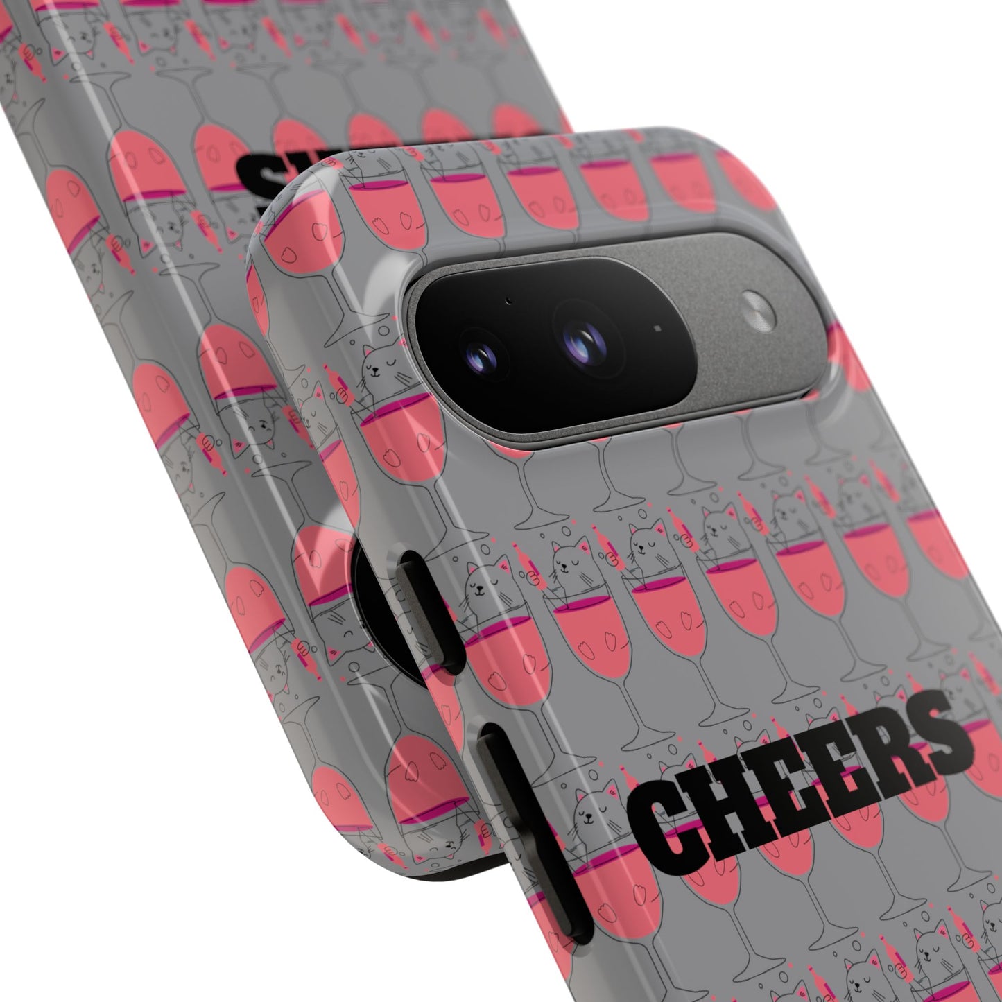 Cheers Phone Case, Fun Protective Case for Party Lovers, Gift for Birthdays, Anniversaries, Graduation, Custom Phone Cover