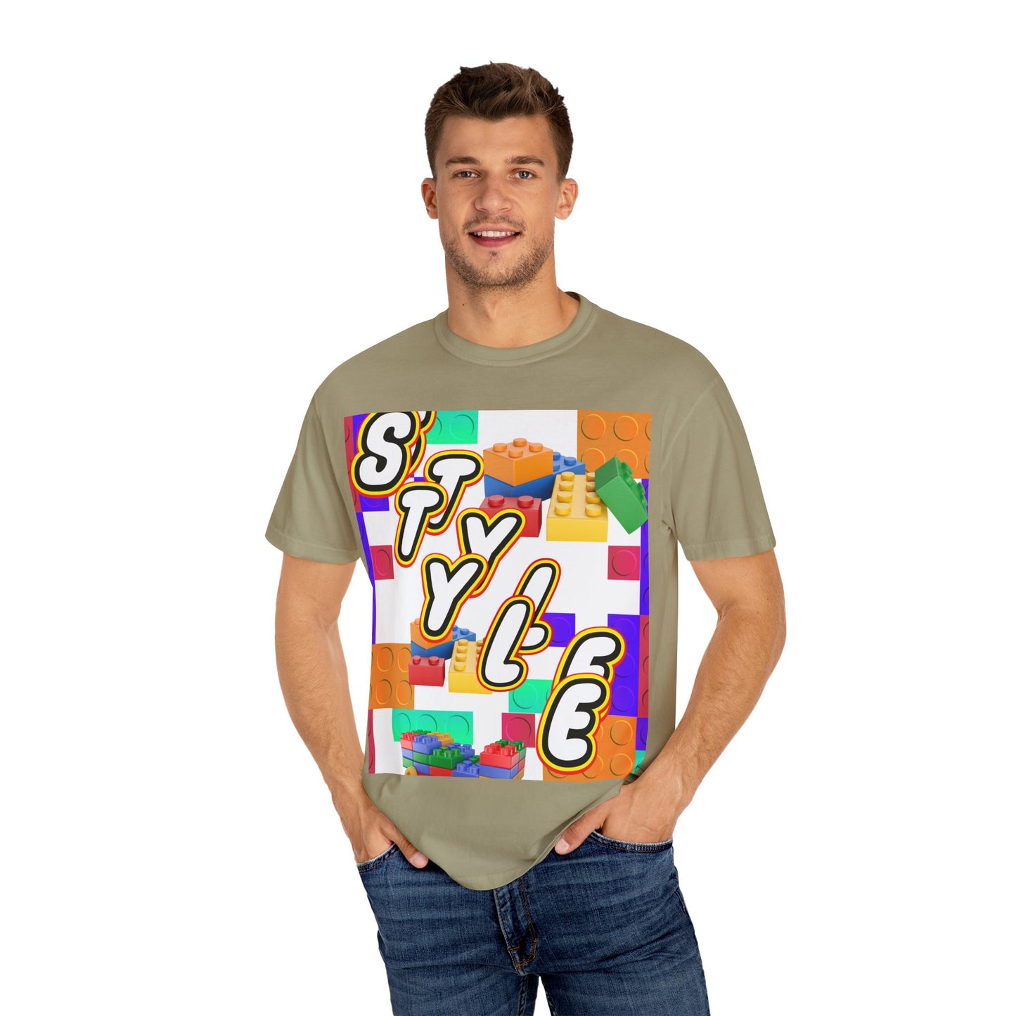 Colorful Youthful T-shirt with Playful STYLE Design, Casual Wear, Gift for Friends, Summer Outfits, Fun Fashion Tee