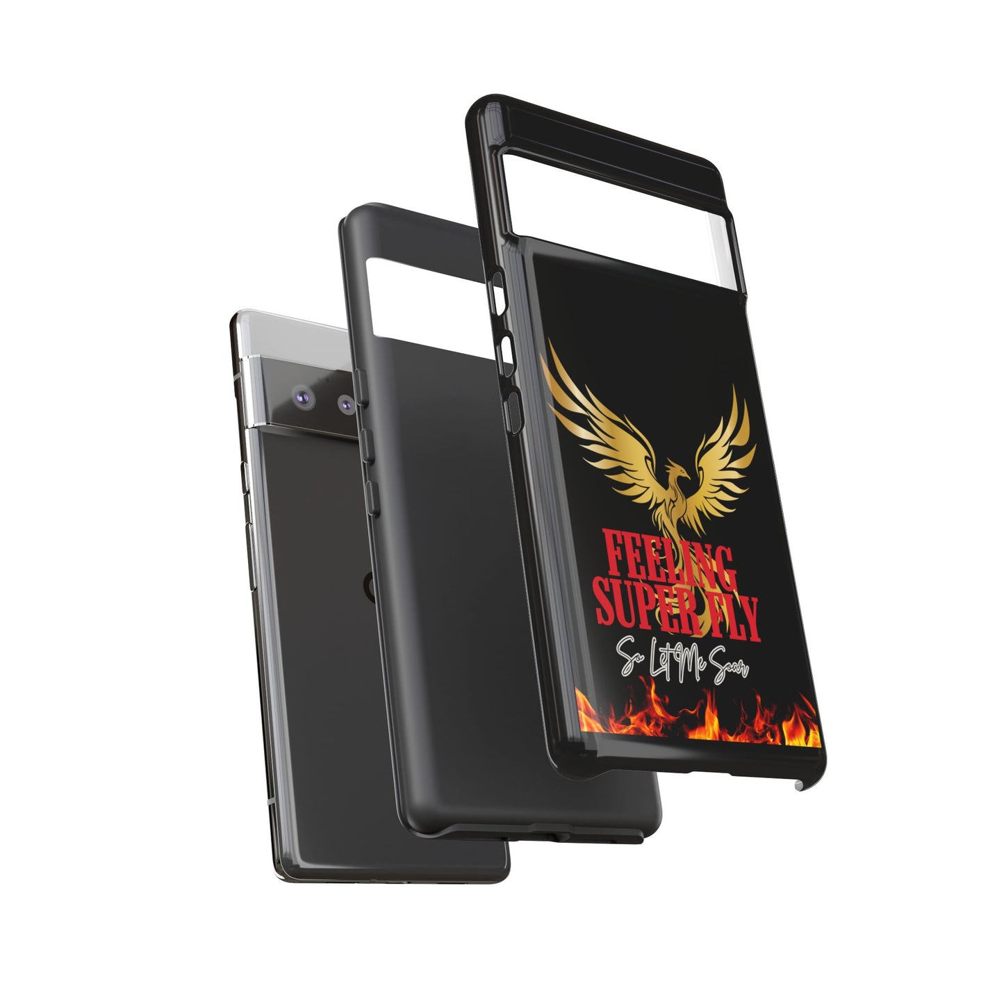 Phoenix Design Tough Phone Case | Feeling Super Fly | Gift for Trendsetters, Stylish Protection, Birthday, Holiday Cell Cover