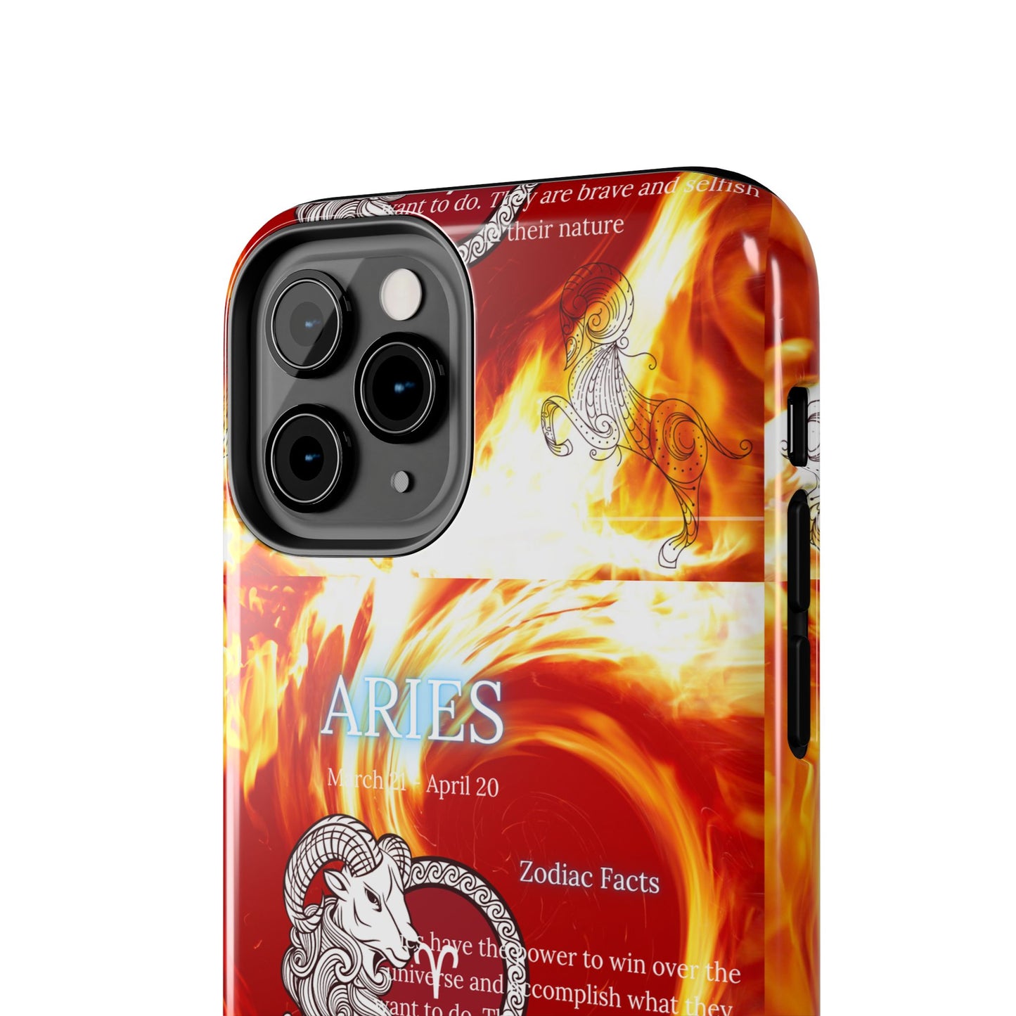 Aries Zodiac Phone Cases, Astrology, Bold Design, Gift for Her, Unique, Durable Cellphone Cover
