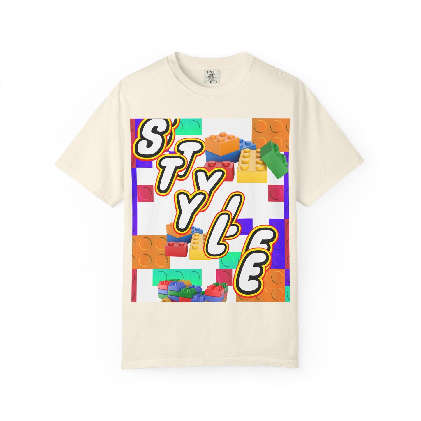 Colorful Youthful T-shirt with Playful STYLE Design, Casual Wear, Gift for Friends, Summer Outfits, Fun Fashion Tee