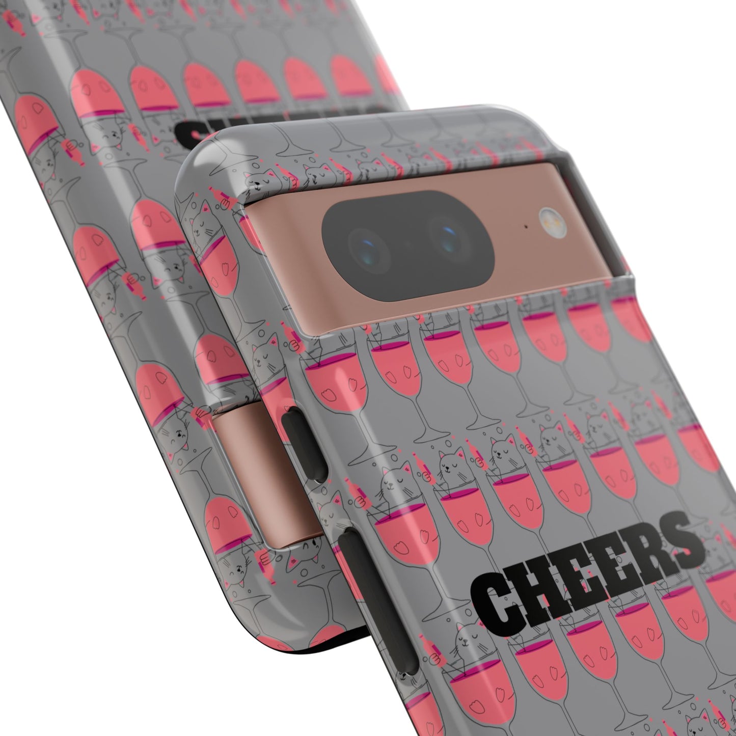 Cheers Phone Case, Fun Protective Case for Party Lovers, Gift for Birthdays, Anniversaries, Graduation, Custom Phone Cover