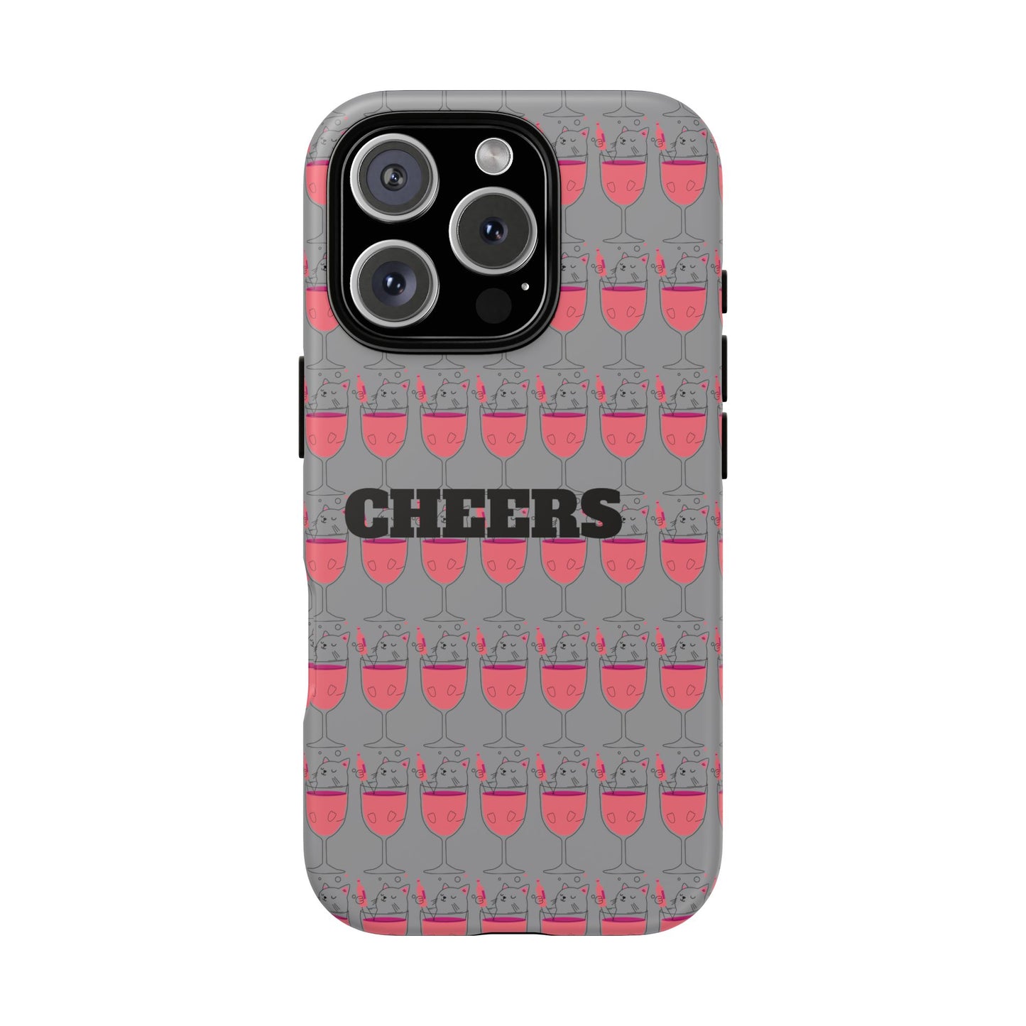 Cheers Phone Case, Fun Protective Case for Party Lovers, Gift for Birthdays, Anniversaries, Graduation, Custom Phone Cover