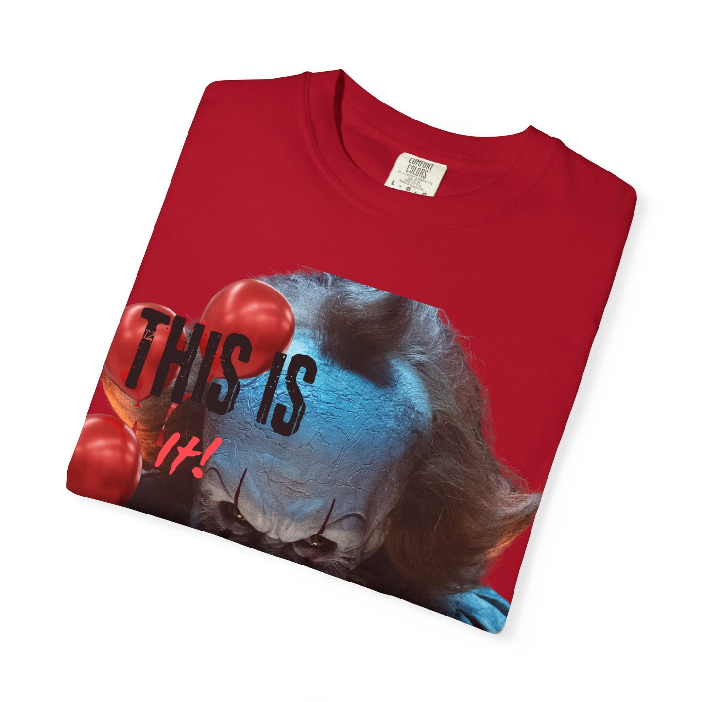 Creepy Clown Graphic Tee - Perfect for Halloween, Horror Movie Lovers, Unisex Gift, Casual Wear, Spooky Events