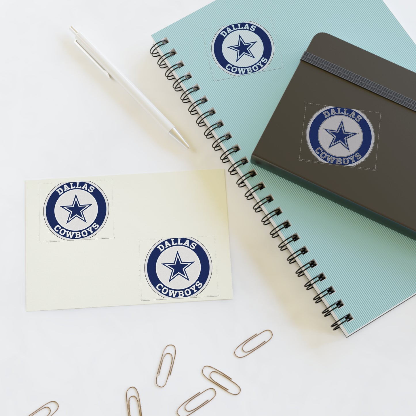 Dallas Cowboys Sticker Sheets, Team Fan Art, NFL Decor, Sports Gifts, Planner Stickers, Scrapbooking Supplies