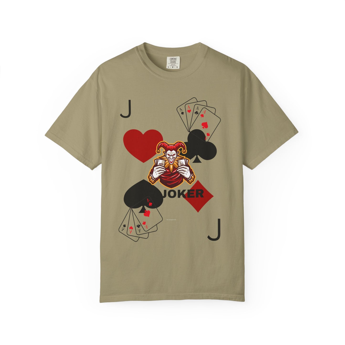Joker Inspired Unisex Garment-Dyed T-Shirt - Perfect for Gamers, Fun Parties, Costume Events, Casual Wear, Gift Ideas