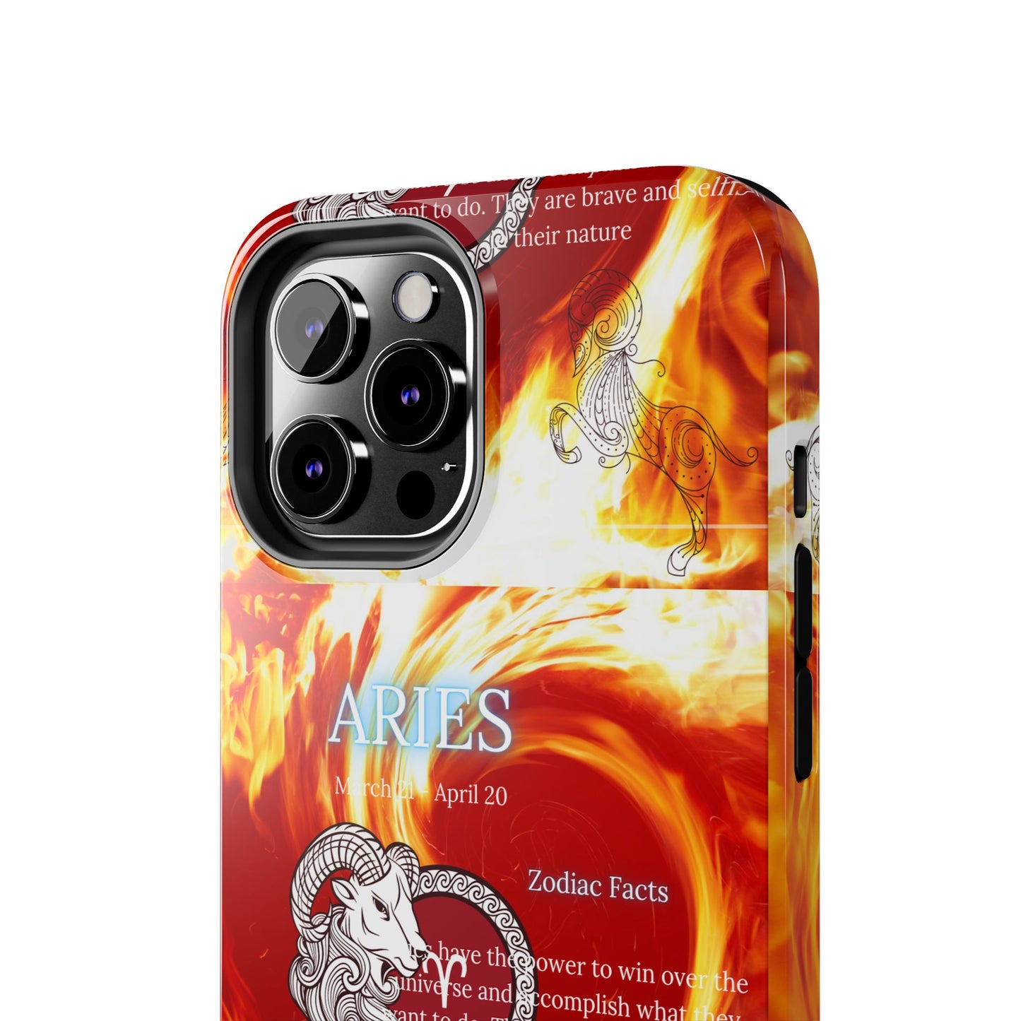 Aries Zodiac Phone Cases, Astrology, Bold Design, Gift for Her, Unique, Durable Cellphone Cover