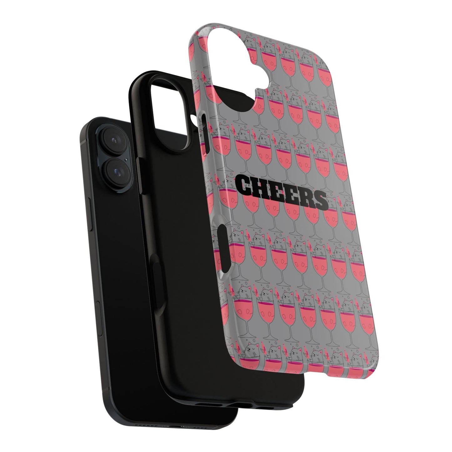 Cheers Phone Case, Fun Protective Case for Party Lovers, Gift for Birthdays, Anniversaries, Graduation, Custom Phone Cover