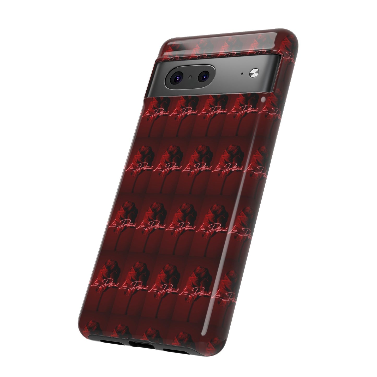 Red Patterned Phone Case | Tough Cases for Stylish Protection, Trendy Cell Cover, Unique Gifts for Tech Lovers, Modern Design