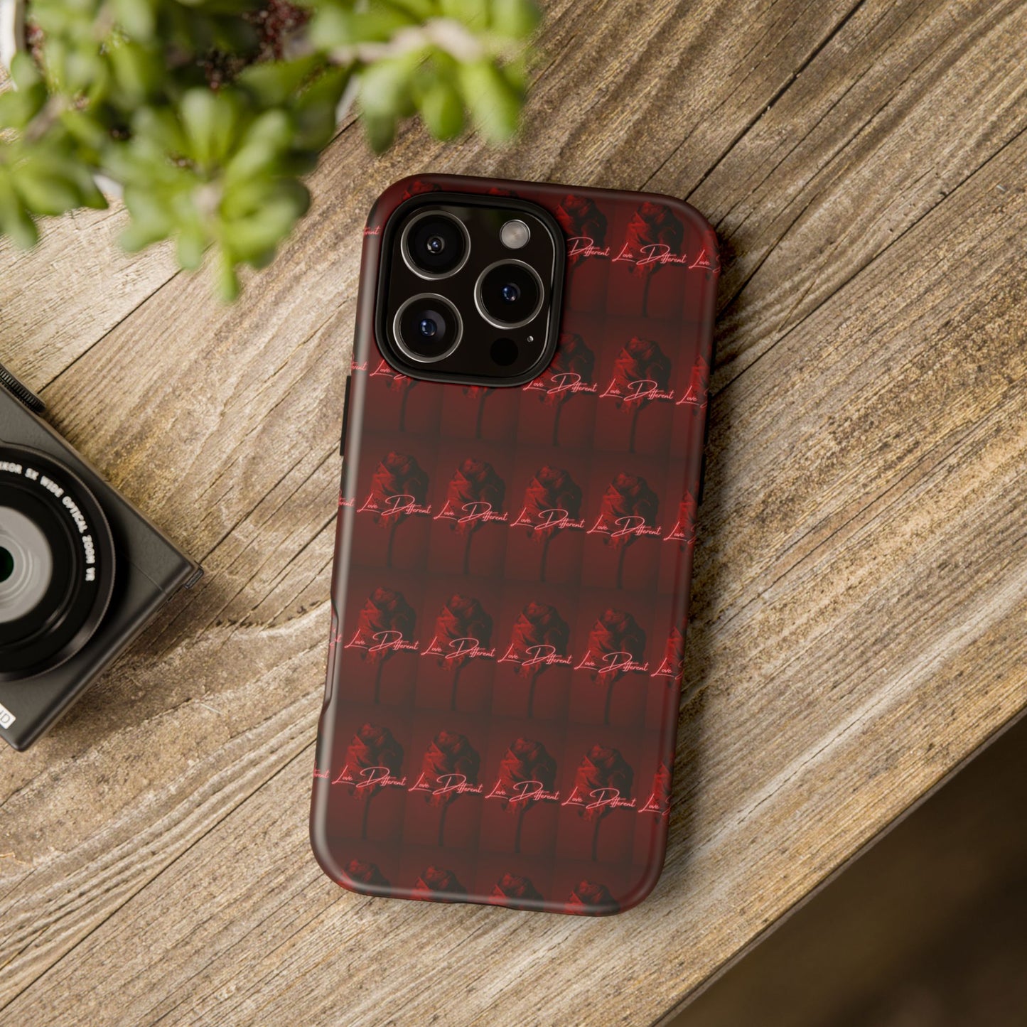 Red Patterned Phone Case | Tough Cases for Stylish Protection, Trendy Cell Cover, Unique Gifts for Tech Lovers, Modern Design