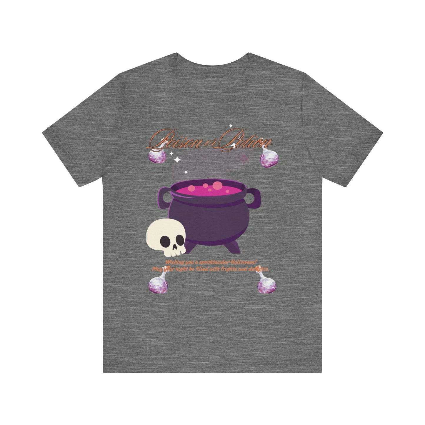 Potion-Themed Unisex Jersey T-Shirt | Perfect for Halloween, Witchy Vibes, Gift for Her, Everyday Wear, and Cozy Nights